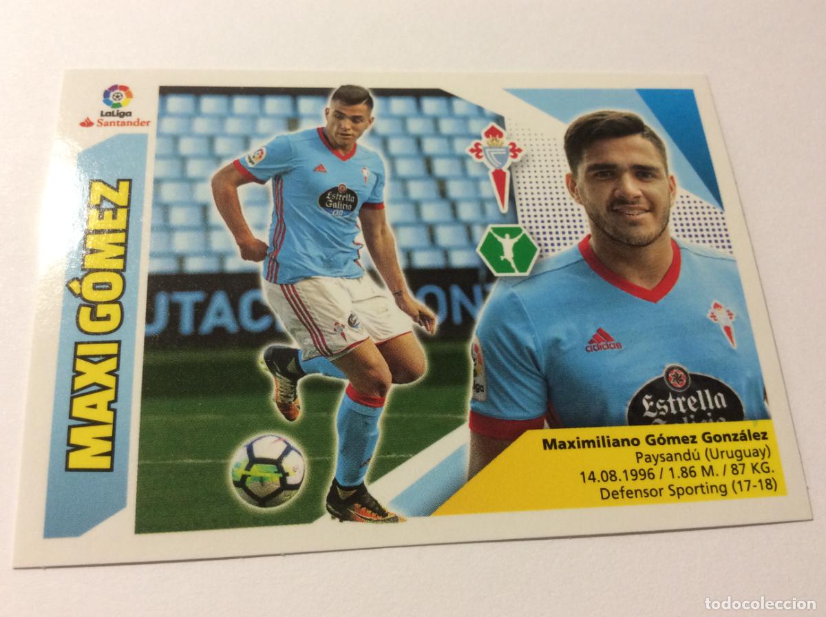 Cromos de f&uacute;tbol: Maxi G&oacute;mez 15 Celta Vigo Liga Este 2017 2018 17 18 Panini