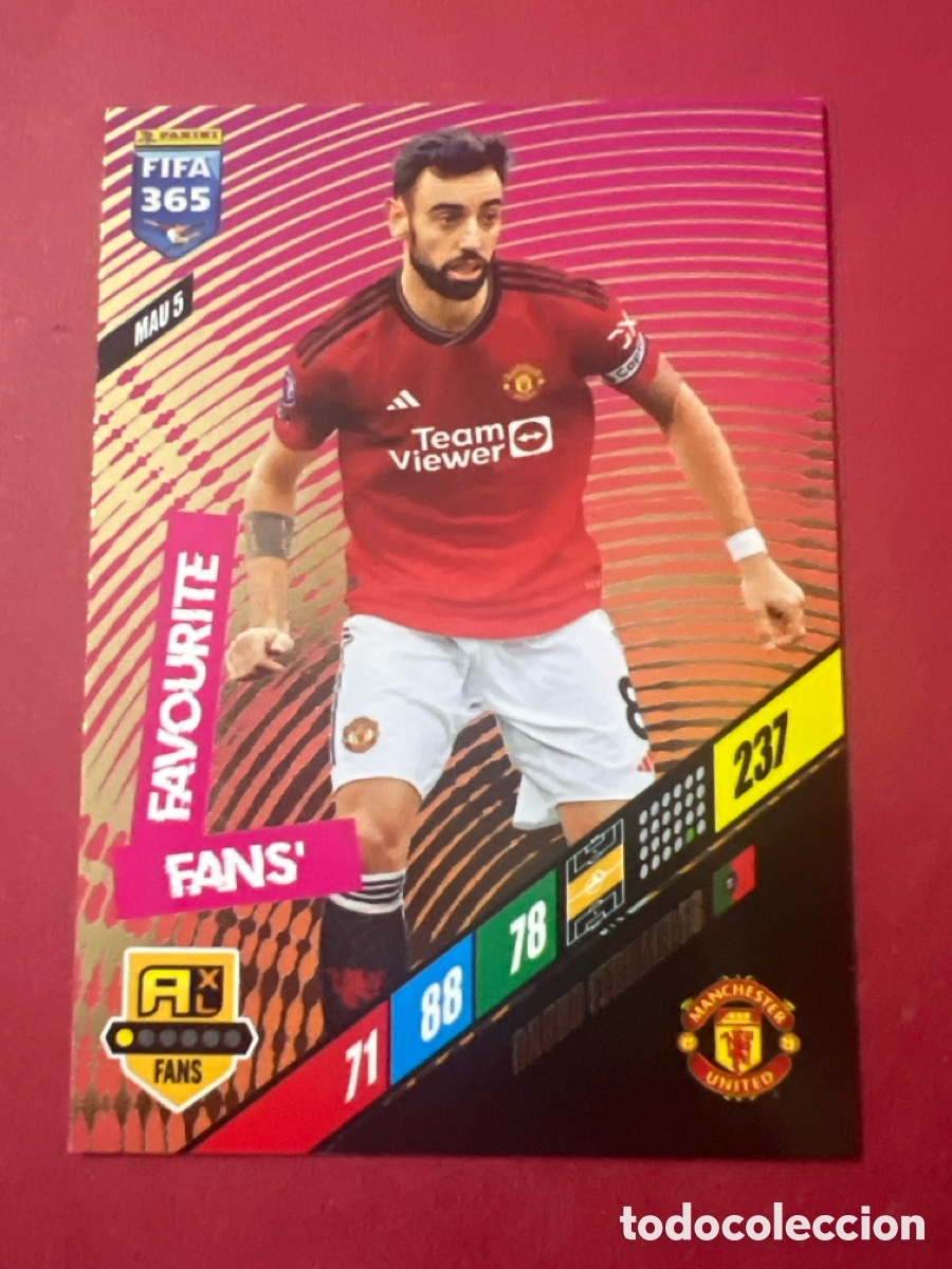Cromos de f&uacute;tbol: MAU 5 MAU5 FIFA 365 2024 ADRENALYN XL BRUNO FERNANDES MANCHESTER UNITED PANINI 24 2023 23 CARD FANS
