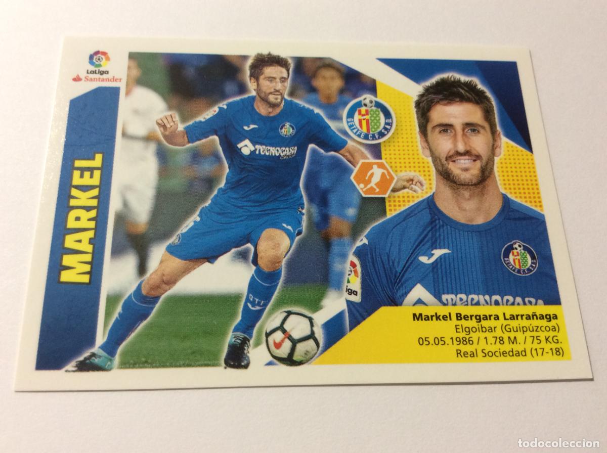 Cromos de f&uacute;tbol: &Uacute;ltimo fichaje 37 Markel Getafe CF Liga Este 2017 2018 17 18 Panini