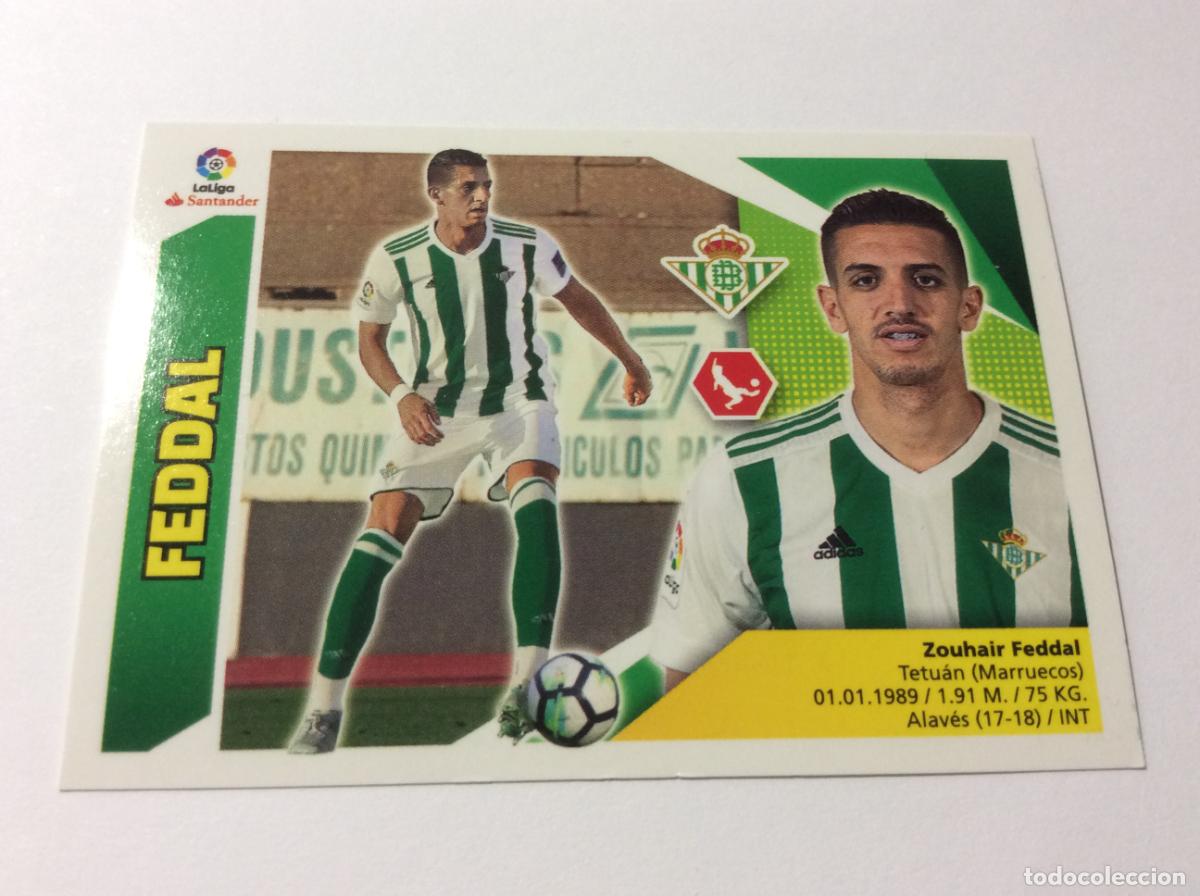 Cromos de f&uacute;tbol: &Uacute;ltimo fichaje 25 Feddal Real Betis Liga Este 2017 2018 17 18 Panini
