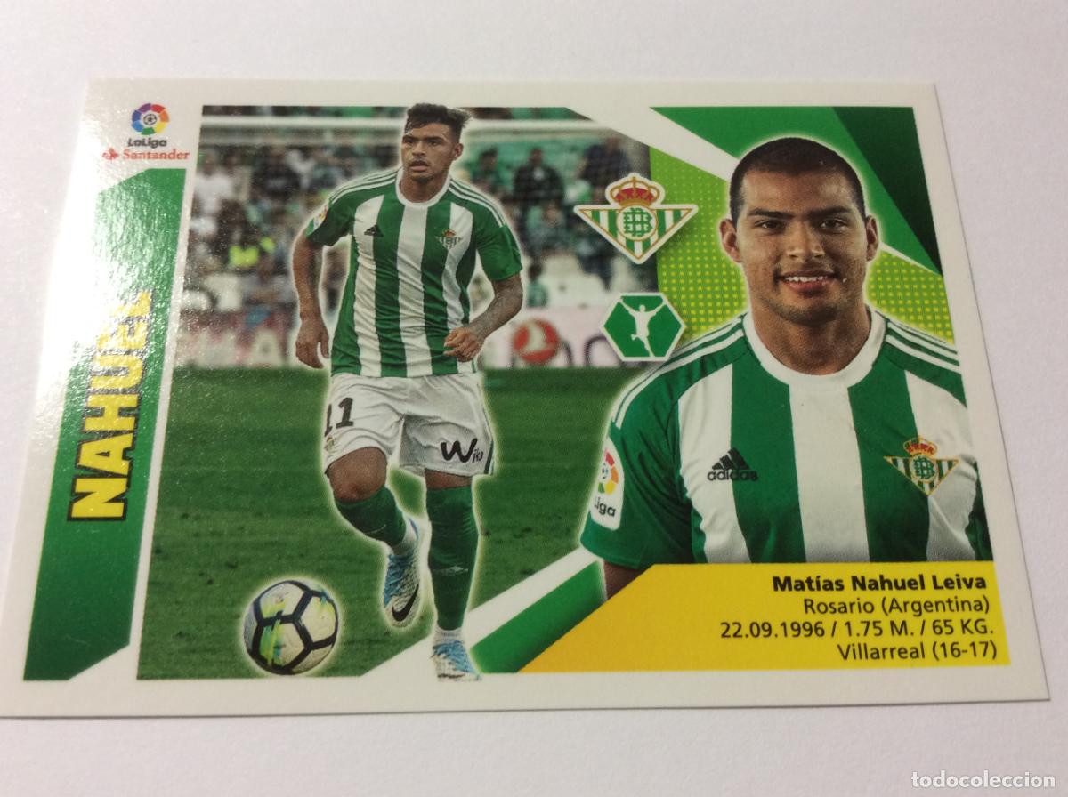 Cromos de f&uacute;tbol: Nahuel 15 Real Betis Este 2017 2018 17 18 Panini