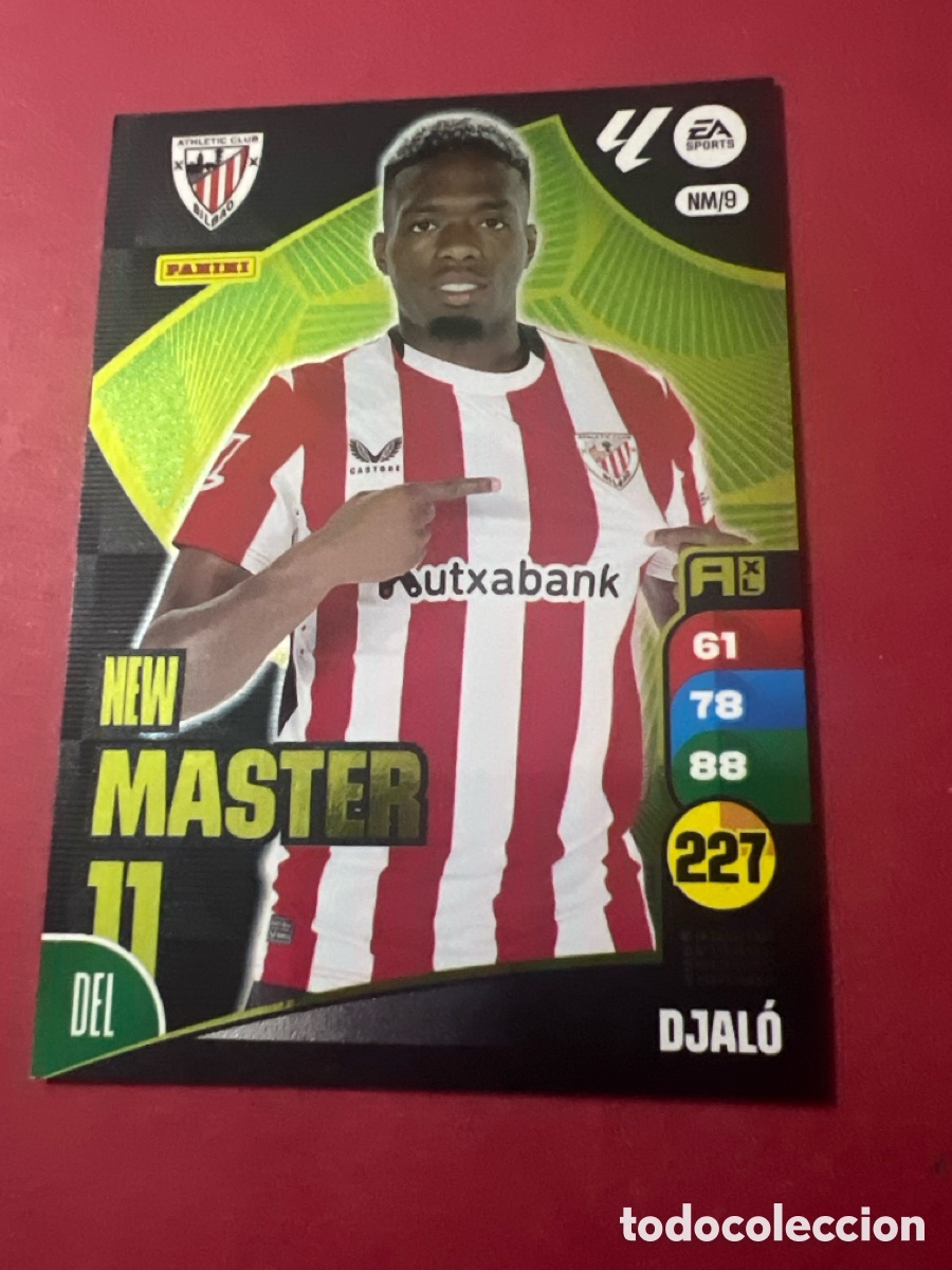 Figurine di Calcio: E1235. Djalo serie New m&aacute;ster NM/9 del Athletic de Bilbao cromo adrenalyn XL 24-25 2024-2025