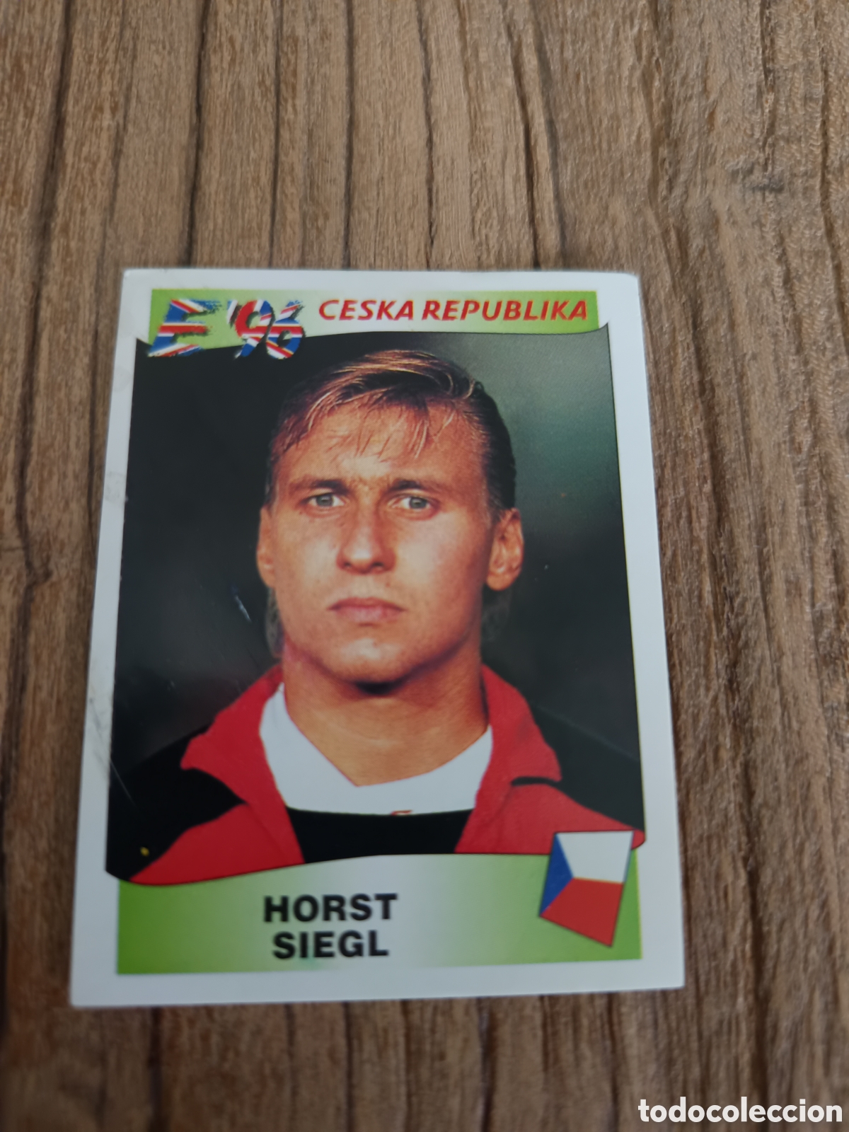 Cromos de f&uacute;tbol: Cromo sin pegar Panini Eurocopa 1996. Rep&uacute;blica Checa Siegl 233