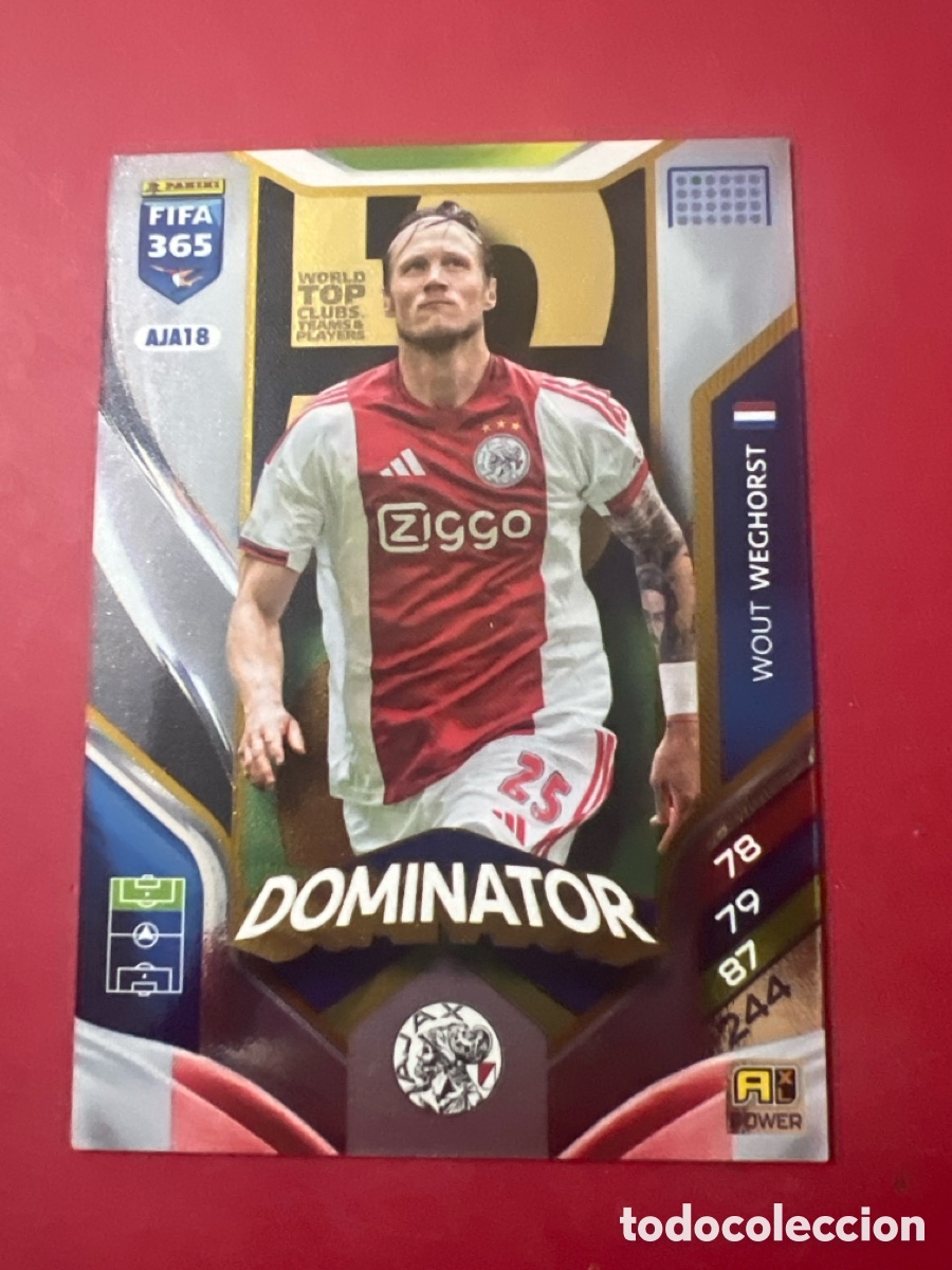 Cromos de f&uacute;tbol: E1240. AJA18 WOUT WEGHORST (AJAX) DOMINATOR PANINI ADRENALYN XL FIFA 365 2026 26