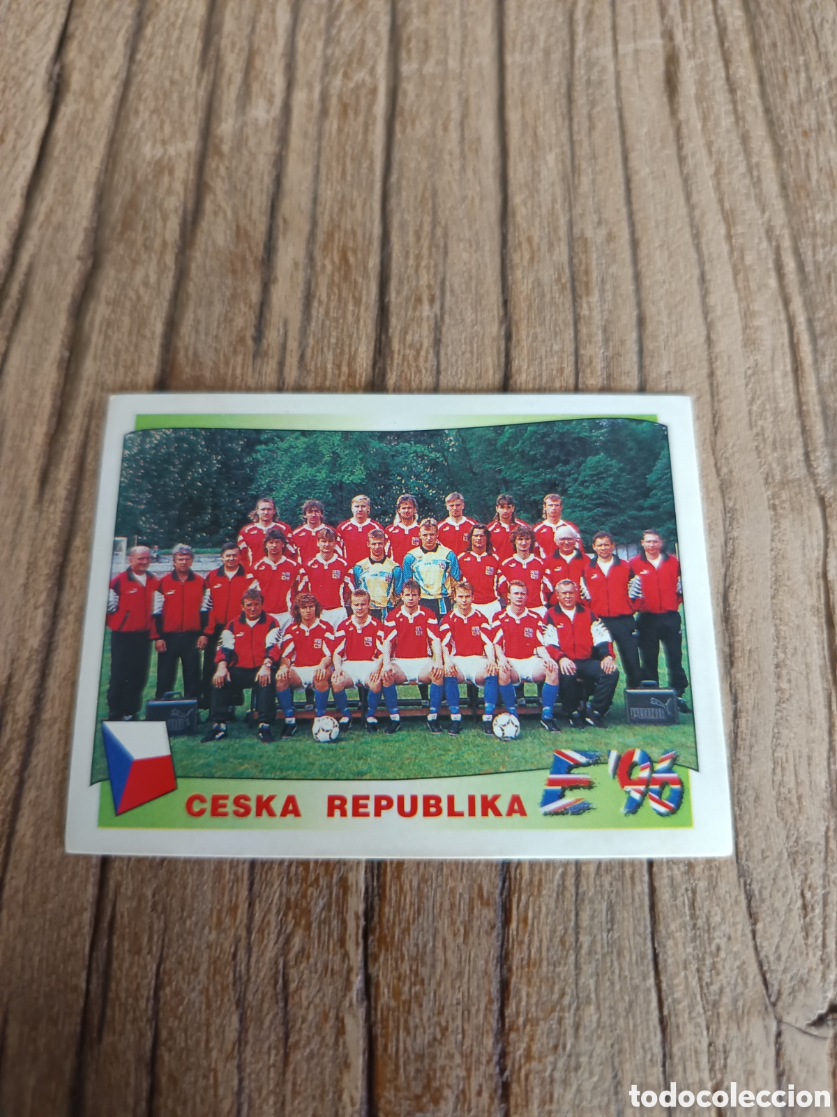 Cromos de f&uacute;tbol: Cromo sin pegar Panini Eurocopa 1996. Rep&uacute;blica Checa 216