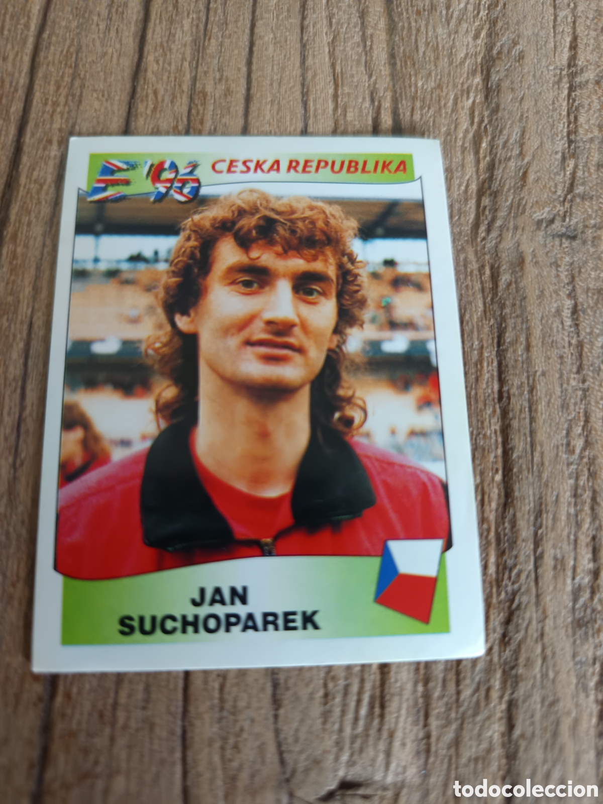 Cromos de f&uacute;tbol: Cromo sin pegar Panini Eurocopa 1996. Rep&uacute;blica Checa 219