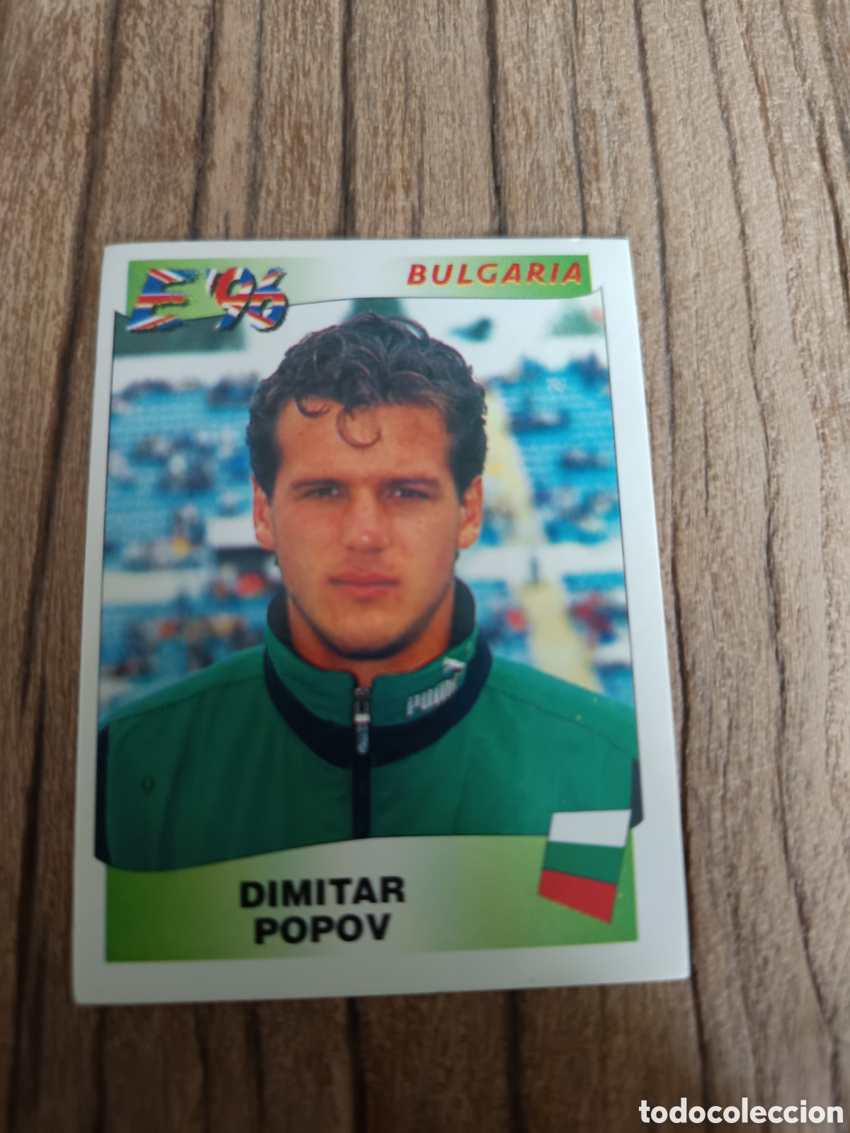 Cromos de f&uacute;tbol: Cromo sin pegar Panini Eurocopa 1996. Bulgaria Popov 154