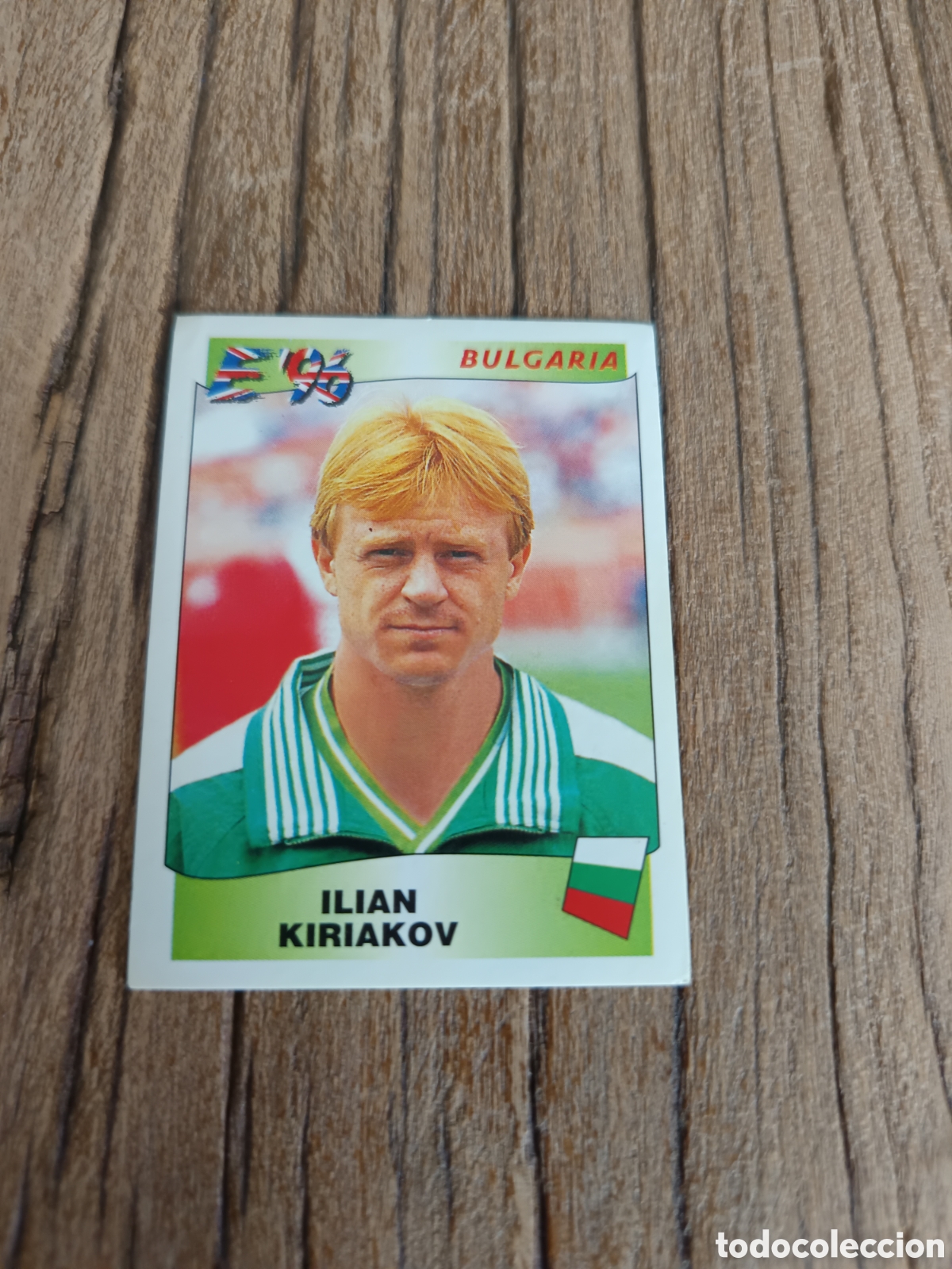 Cromos de f&uacute;tbol: Cromo sin pegar Panini Eurocopa 1996. Bulgaria Kiriakov 144