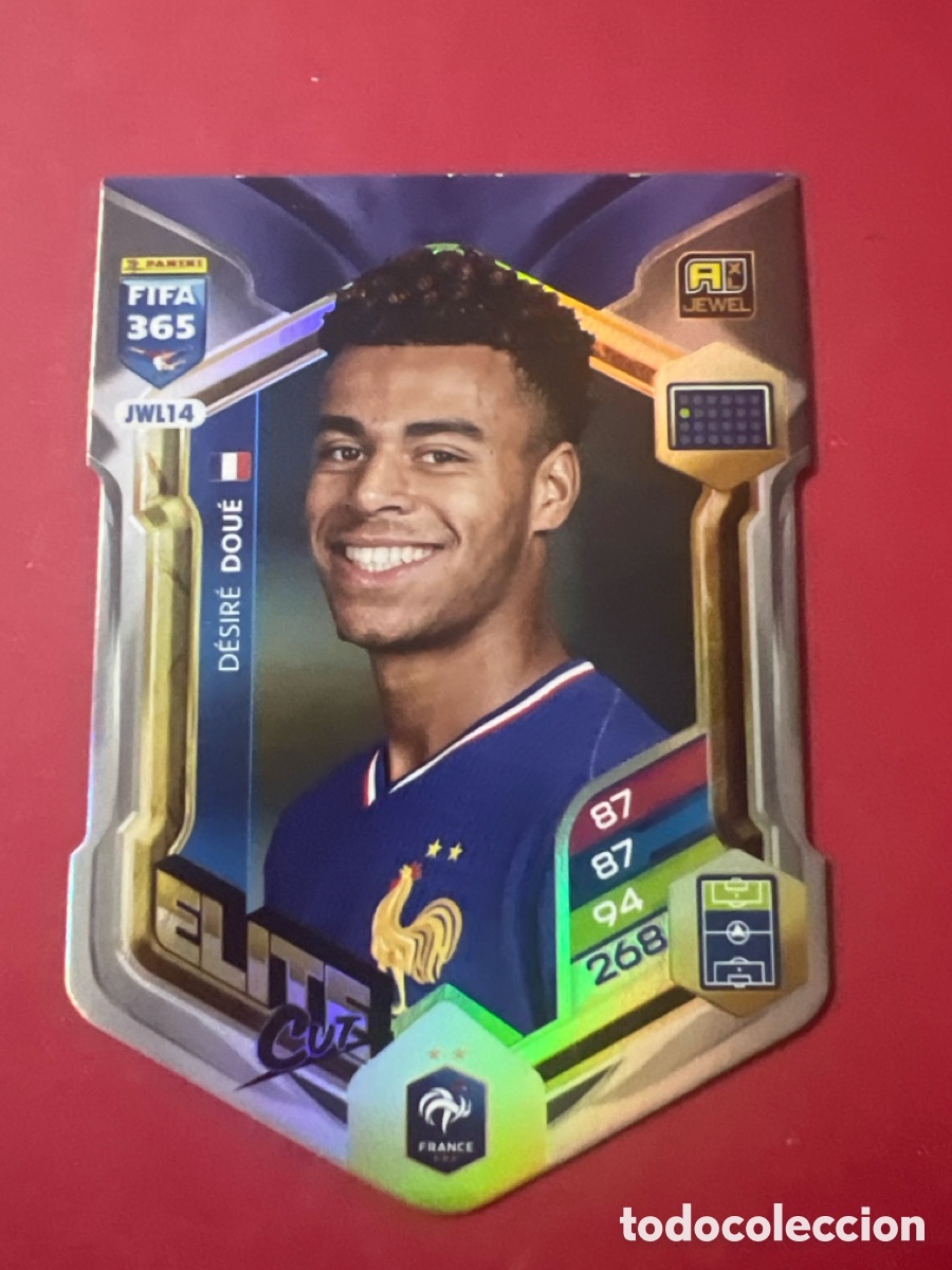 Cromos de f&uacute;tbol: E1244. Doue JWL14 Elite Cut Adrenalyn XL Fifa 365 2026 Francia
