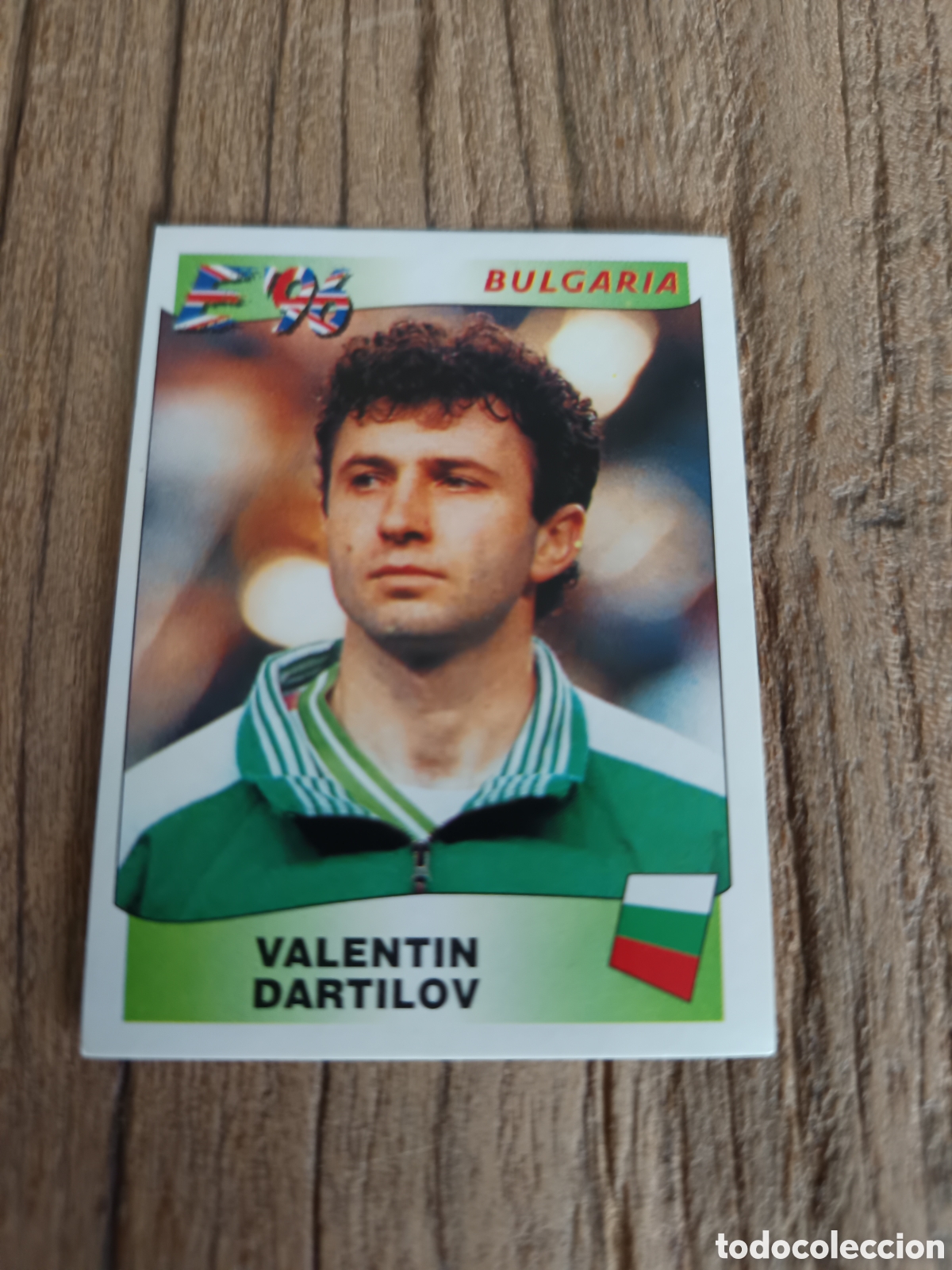 Cromos de f&uacute;tbol: Cromo sin pegar Panini Eurocopa 1996. Bulgaria Dartilov 140