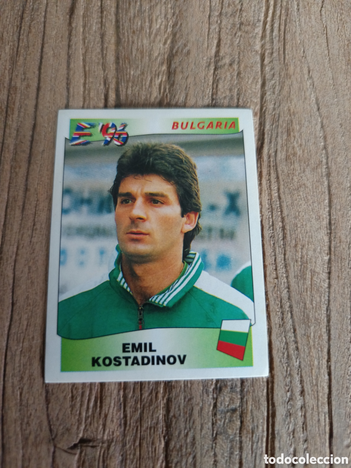 Cromos de f&uacute;tbol: Cromo sin pegar Panini Eurocopa 1996. Bulgaria 150 Kostadinov