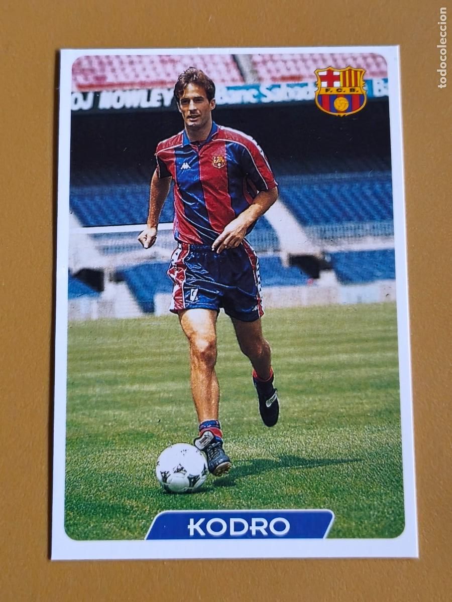 Cromos de f&uacute;tbol: kodro, liga 95 96 mundicromo