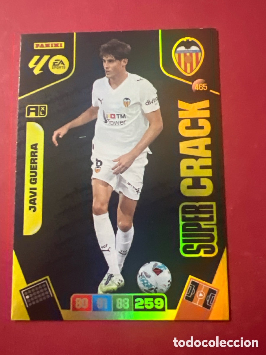 Cromos de f&uacute;tbol: E1277. PANINI ADRENALYN XL LIGA 2025-2026 25-26 &ndash; SUPERCRACK &ndash; Javi Guerra Valencia CF N&ordm; 465