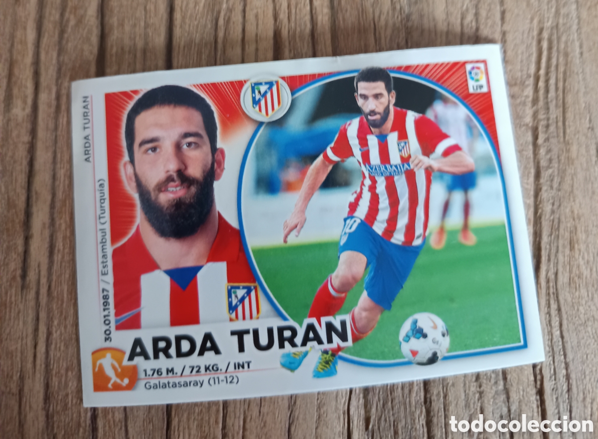 Cromos de f&uacute;tbol: Cromo Liga Este sin pegar 2014 2015 Arda Turan Atl&eacute;tico de Madrid