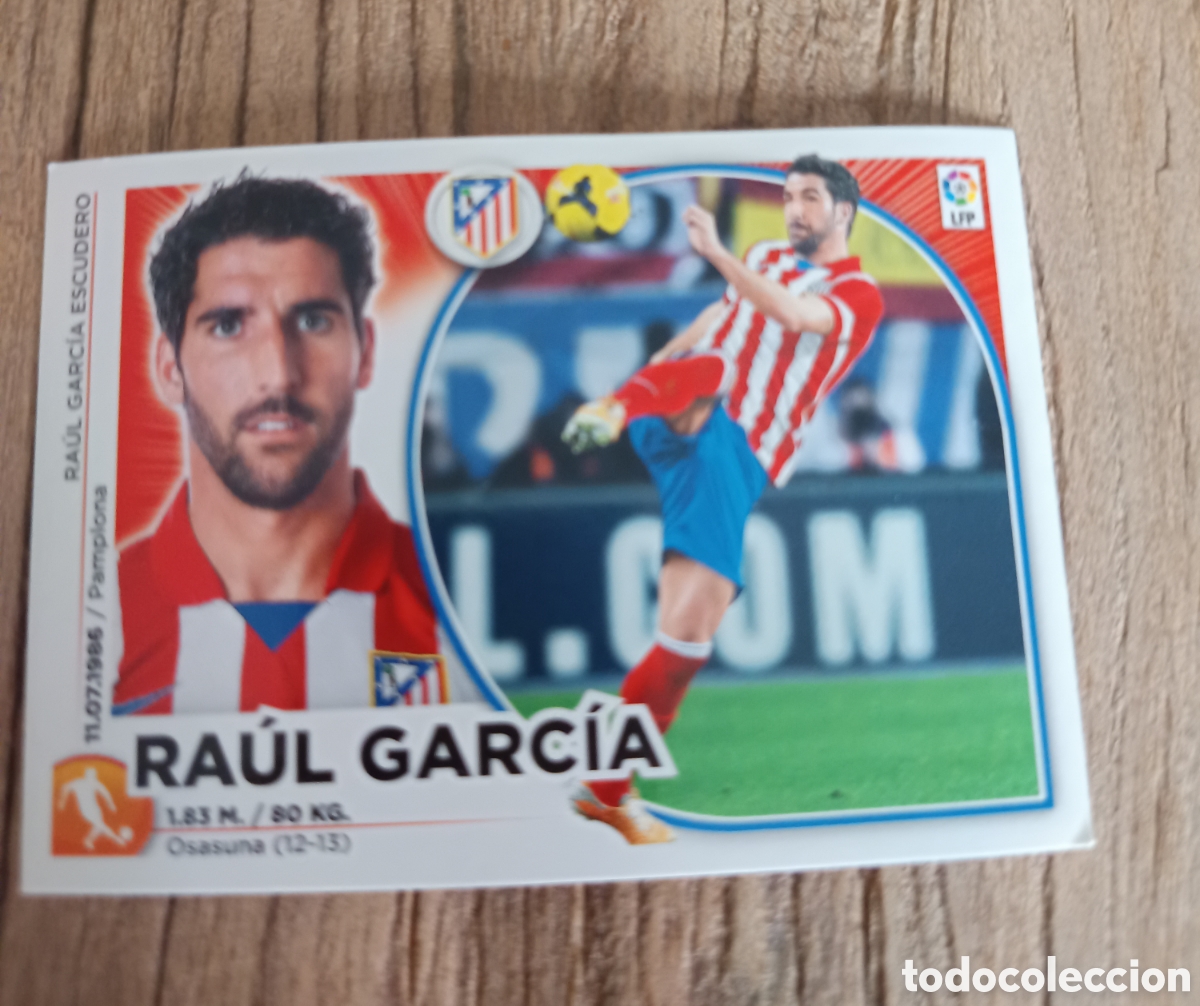 Cromos de f&uacute;tbol: Cromo Liga Este sin pegar 2014 2015 Ra&uacute;l Garc&iacute;a Atl&eacute;tico de Madrid