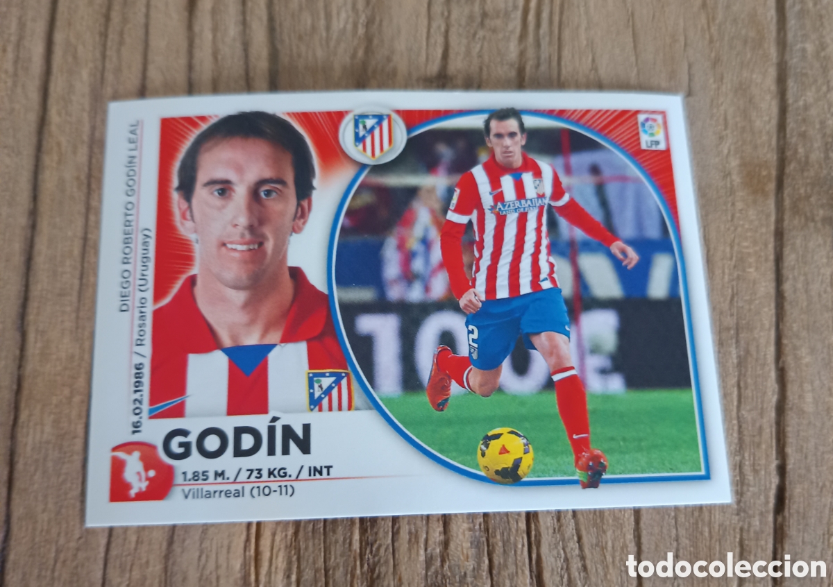 Cromos de f&uacute;tbol: Cromo Liga Este sin pegar 2014 2015 Godin Atl&eacute;tico de Madrid