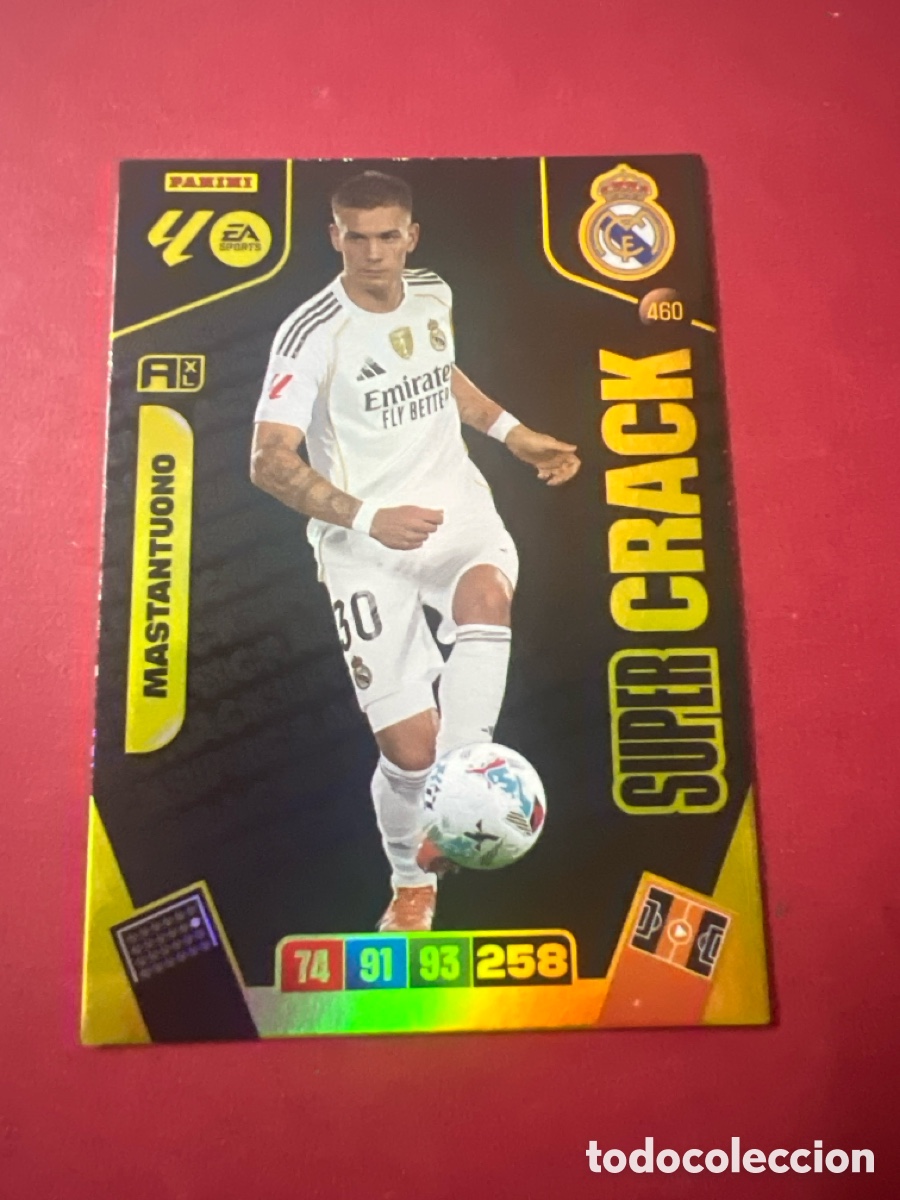 Cromos de f&uacute;tbol: E1279. 460 MASTANTUONO SUPER CRACK DEL REAL MADRID 25 26 ADRENALYN XL 2025 2026