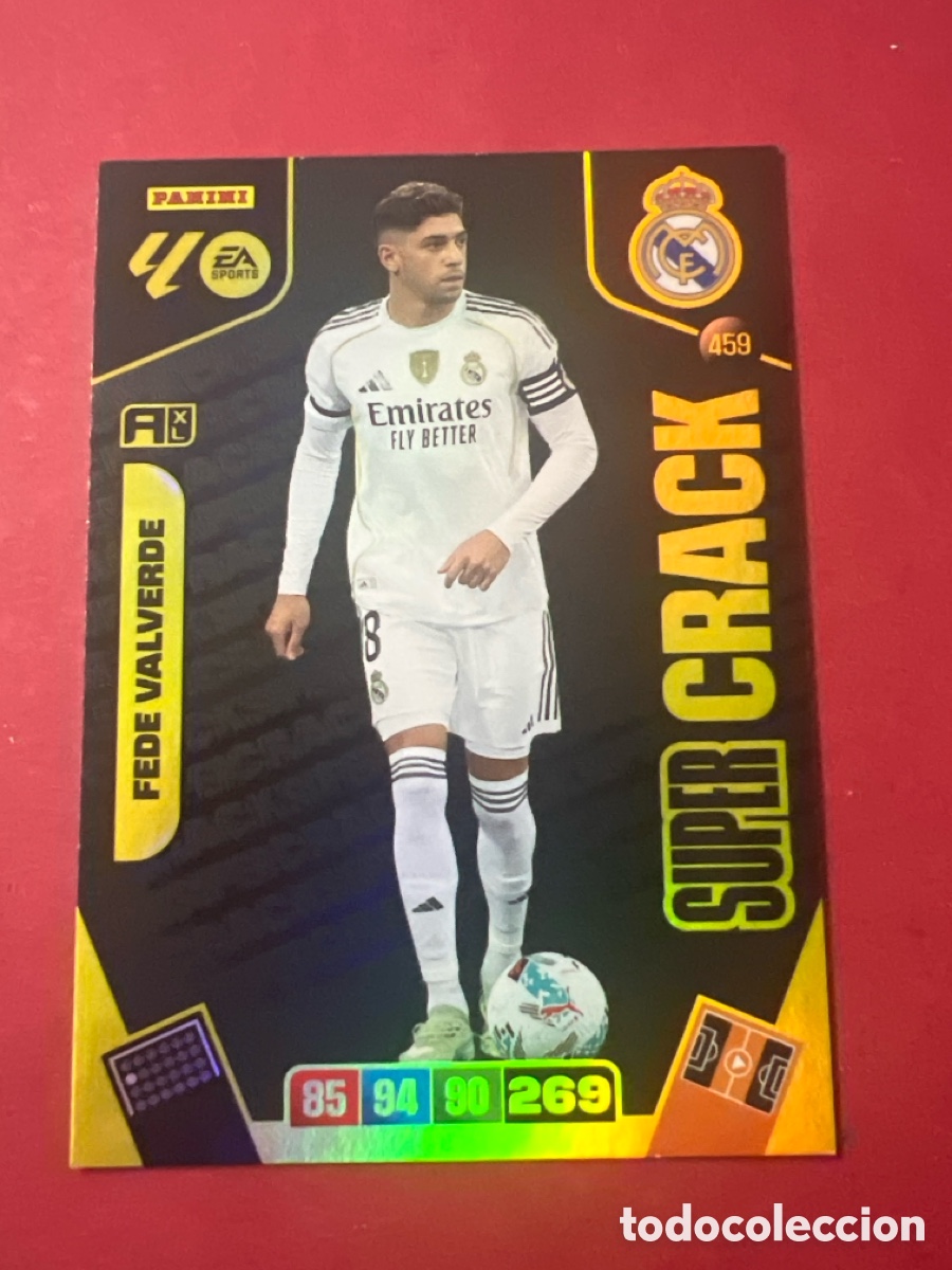Cromos de f&uacute;tbol: E1281. ADRENALYN XL 2025/26. #459 FEDE VALVERDE &rdquo;SUPER CRACK&rdquo; R.MADRID