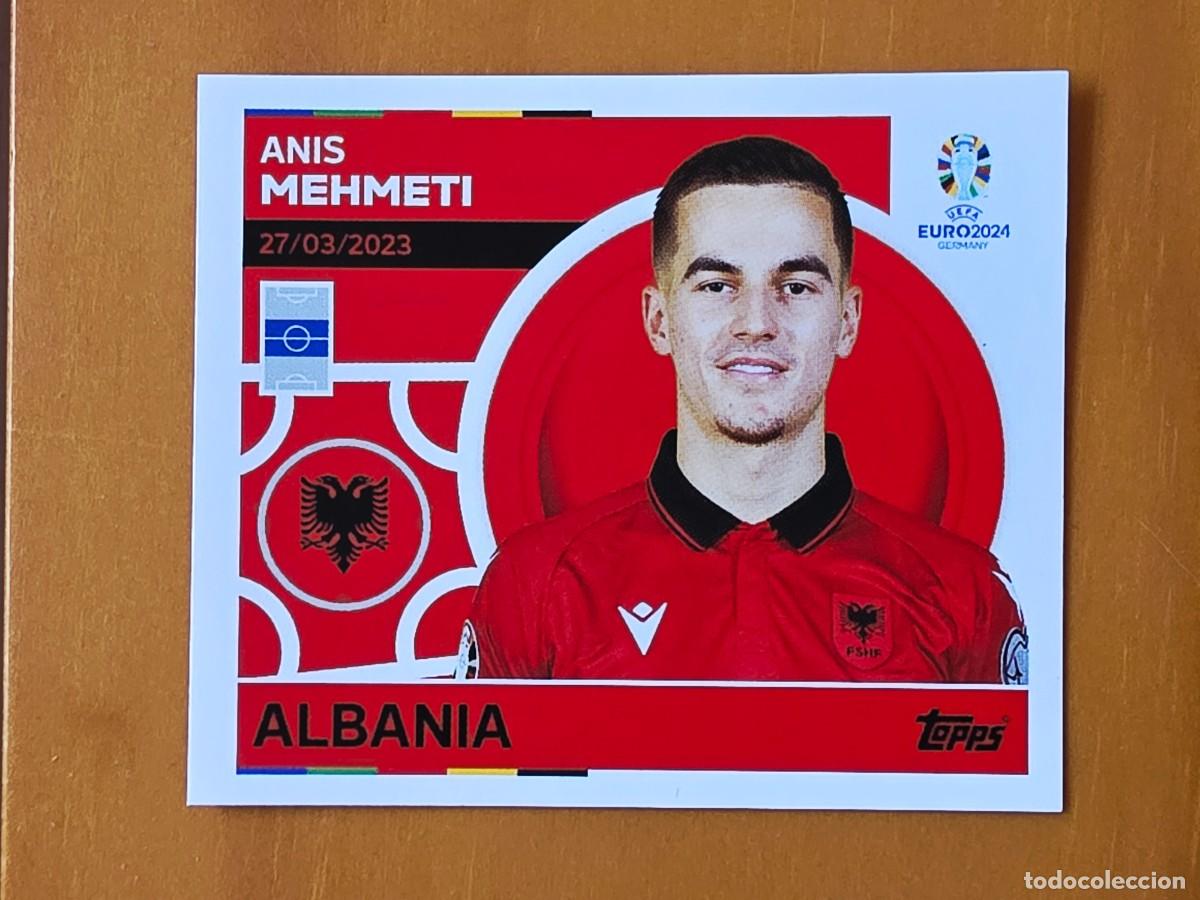 Cromos de Futebol: ALB 14 Anis Mehmeti, Albania, Topps UEFA Euro 2024, Eurocopa Germany 24 sticker