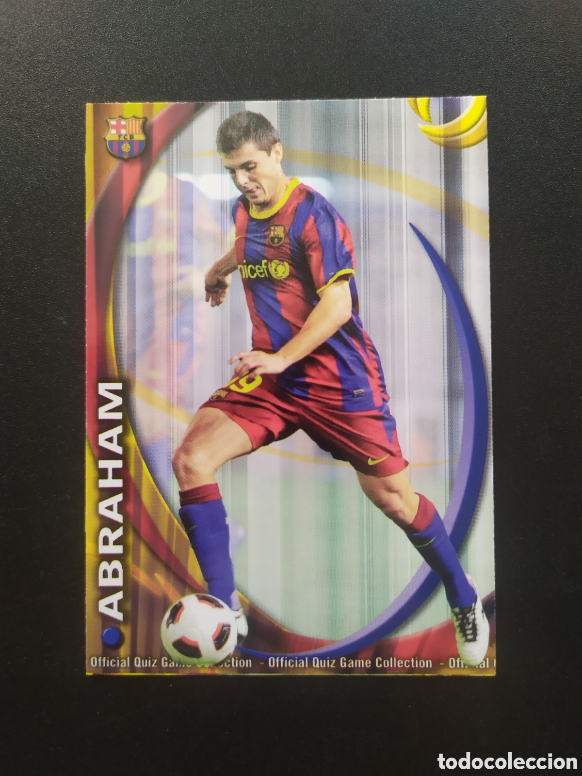 Cartes &agrave; collectionner de Football: Mundicromo fichas liga 2010 2011 10 11 Abraham n&deg; 1137 Barcelona B