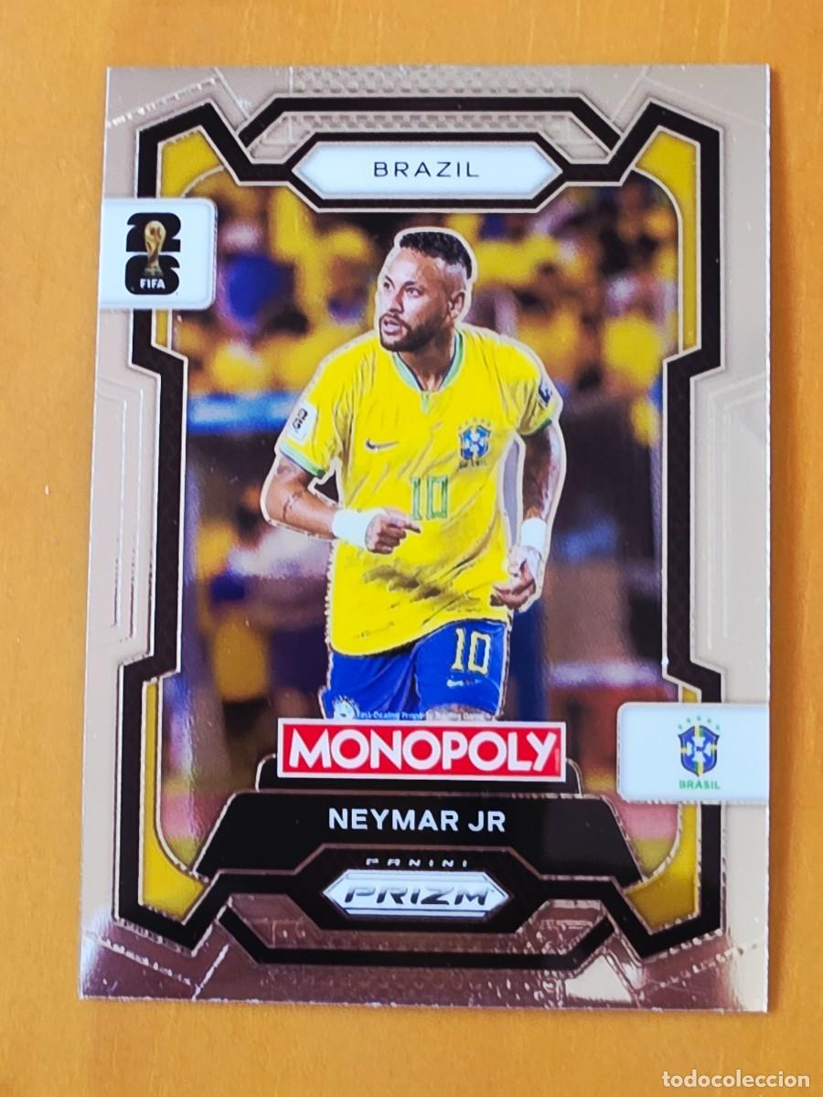Cromos de f&uacute;tbol: No. 15 Neymar Jr, Brasil, Panini Prizm World Cup 2026 Monopoly Mundial 26