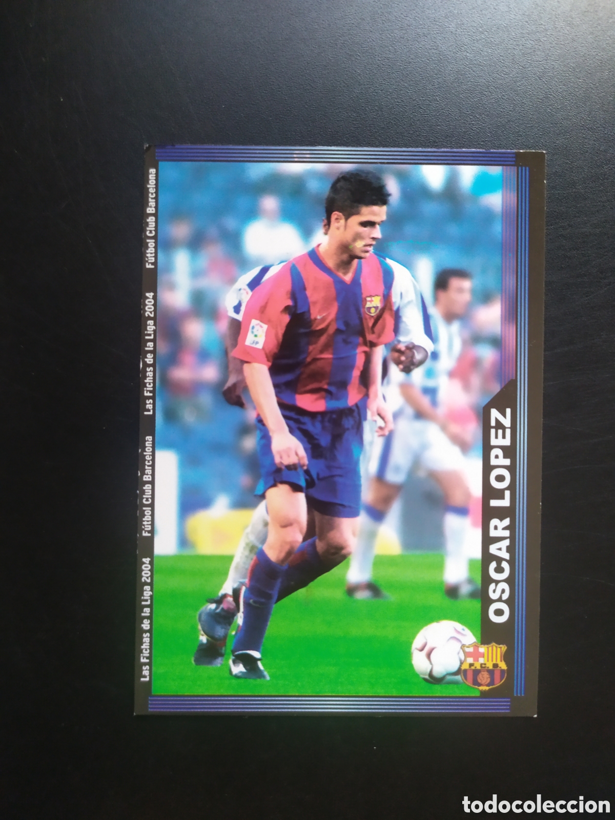 Cromos de Futebol: Mundicromo fichas Liga 2003 2004 03 04 Oscar L&oacute;pez n&deg; 151 Barcelona