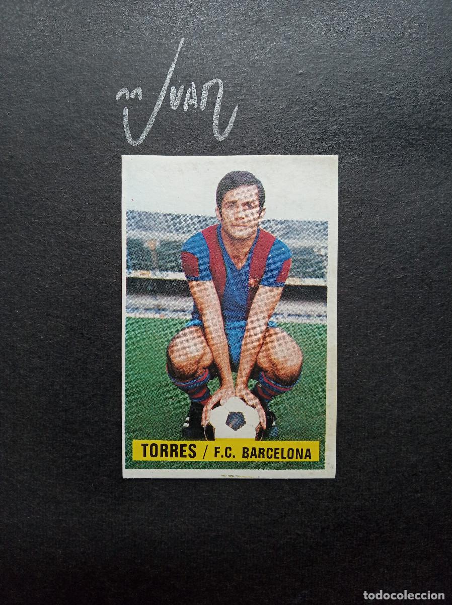 Football Stickers: TORRES FC BARCELONA ⚽ EDICIONES ESTE &reg; 1974 1975 LIGA FUTBOL 74 75 DESPEGADO RECUPERADO ALBUM
