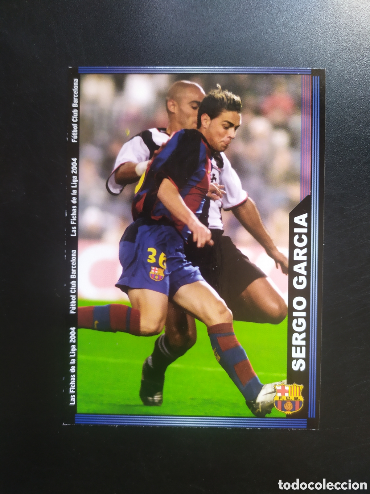 Football Stickers: Mundicromo fichas Liga 2003 2004 03 04 Sergio Garc&iacute;a n&deg; 731 Barcelona