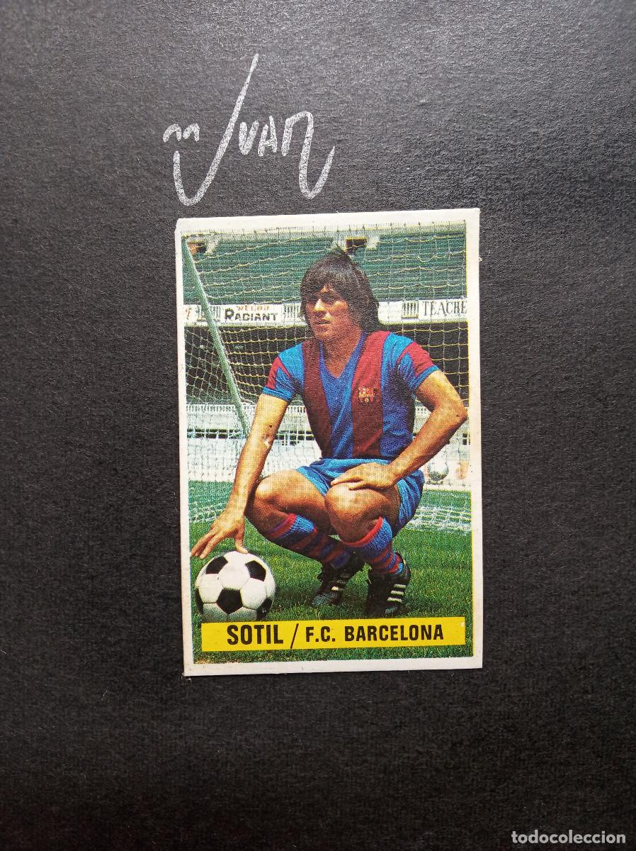 Figurine di Calcio: SOTIL FC BARCELONA ⚽ EDICIONES ESTE &reg; 1974 1975 LIGA FUTBOL 74 75 DESPEGADO RECUPERADO ALBUM