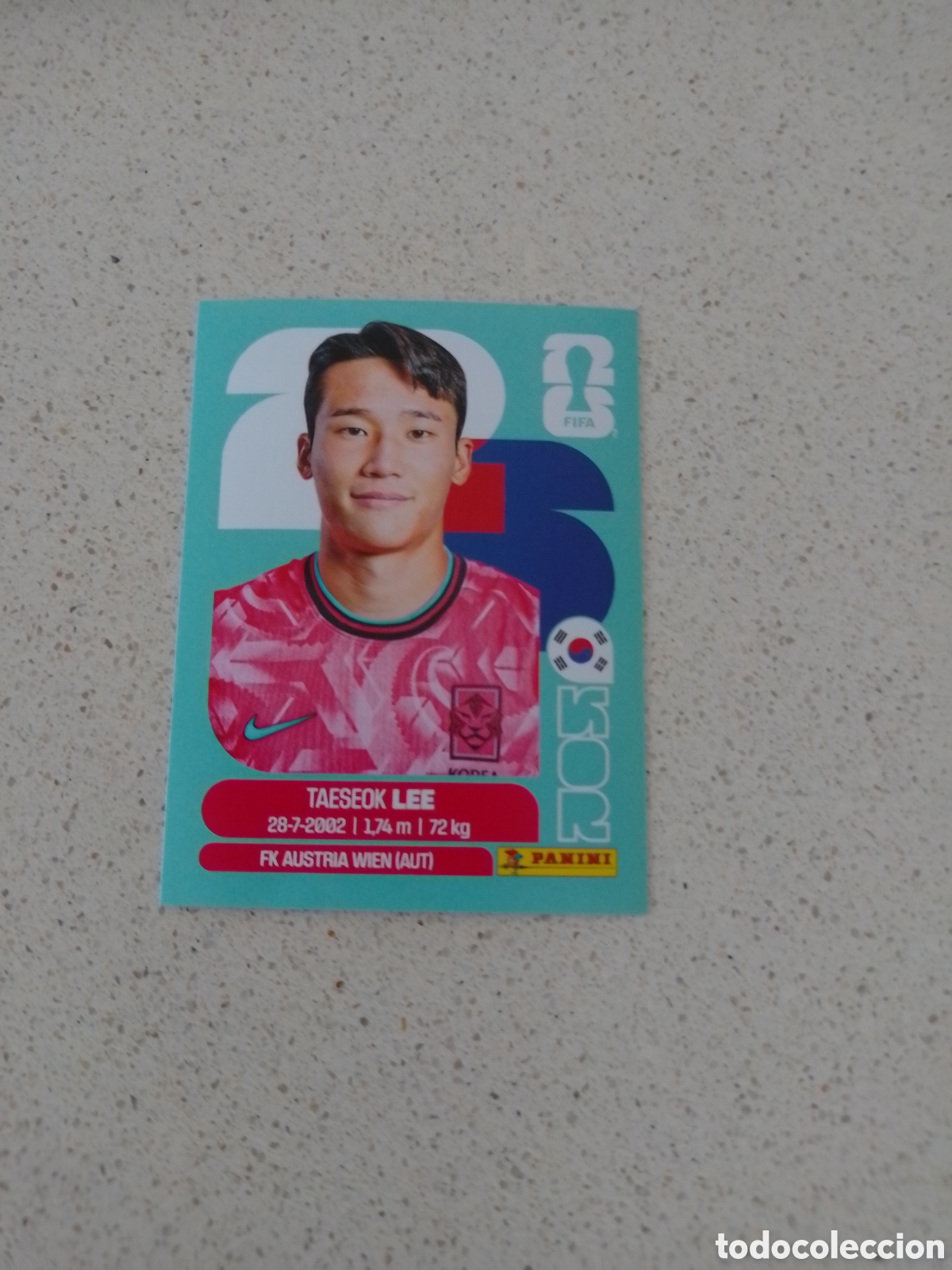 Cromos de f&uacute;tbol: CROMO NUMERO 8 LEE COREA. MUNDIAL 2026. PANINI.