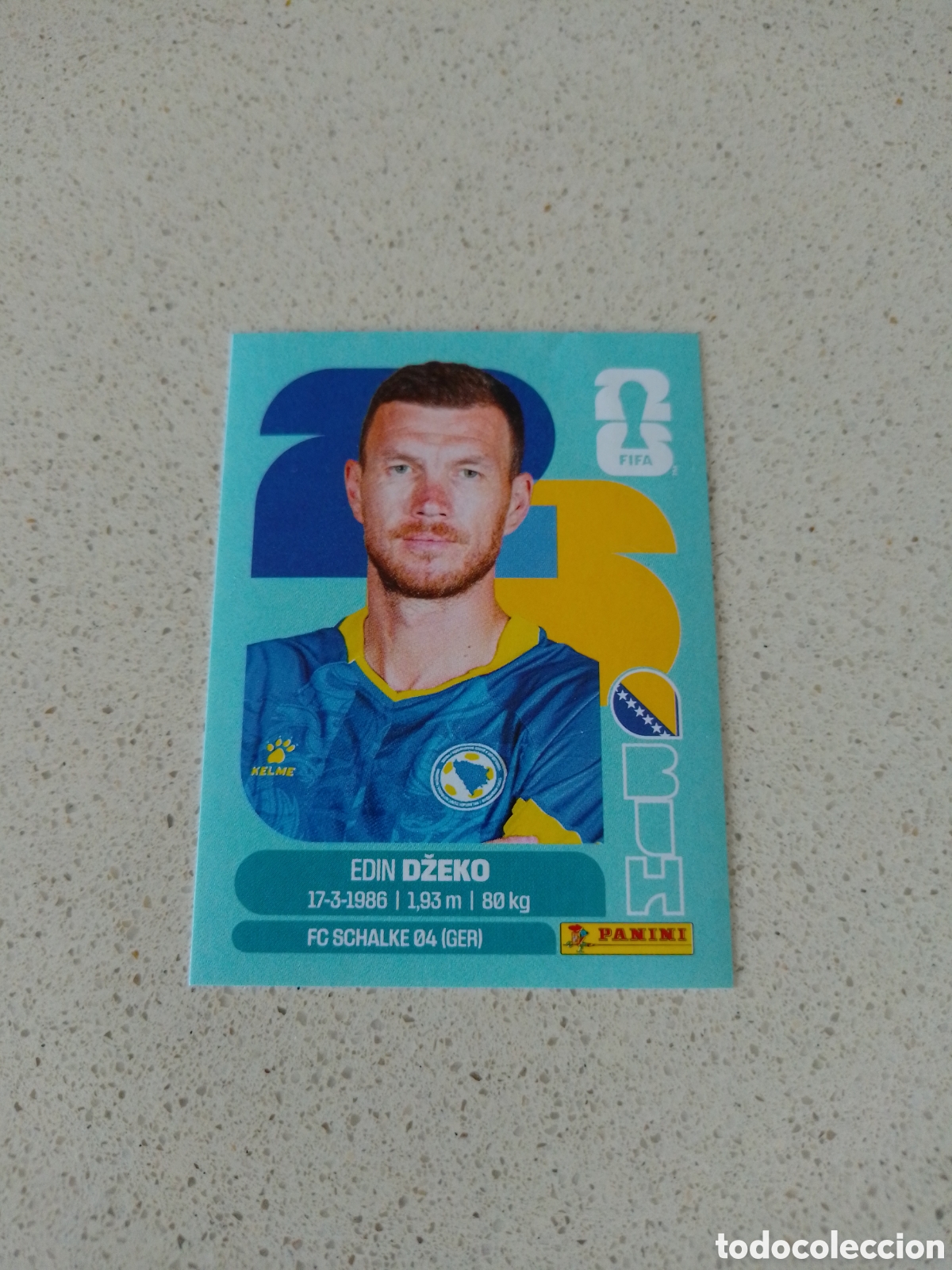 Cromos de f&uacute;tbol: CROMO NUMERO 18 DZEKO BOSNIA HEZERGOVINA. MUNDIAL 2026. PANINI.