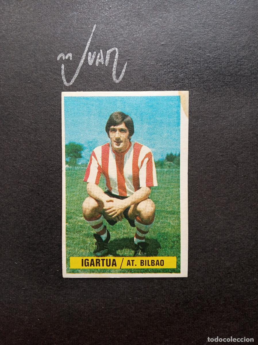 Fu&szlig;ball-Sticker: IGARTUA ATHLETIC BILBAO ⚽ EDICIONES ESTE &reg; 1974 1975 LIGA FUTBOL 74 75 DESPEGADO RECUPERADO ALBUM