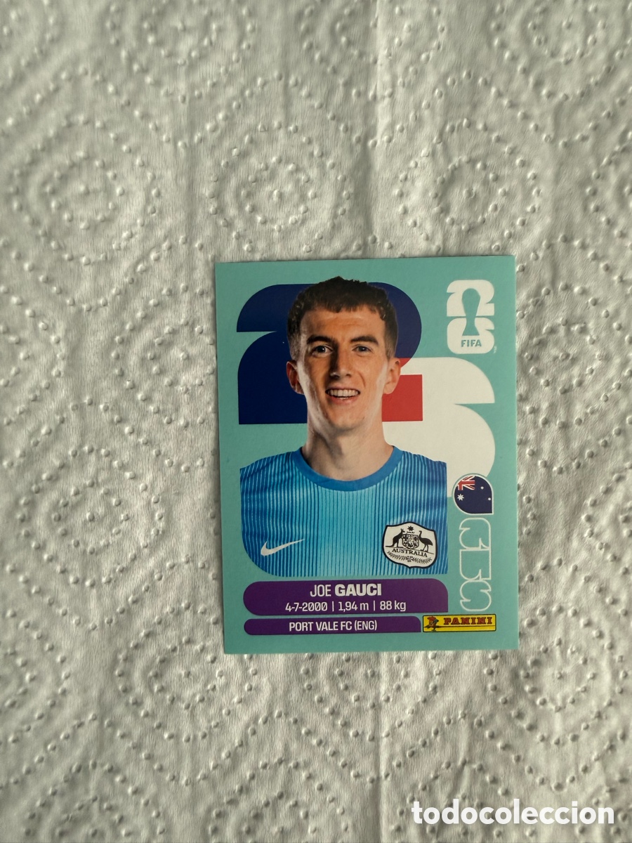 Cromos de f&uacute;tbol: JOE GAUCI AUSTRALIA AUS MUNDIAL FIFA WORLD CUP 2026 STICKER PANINI