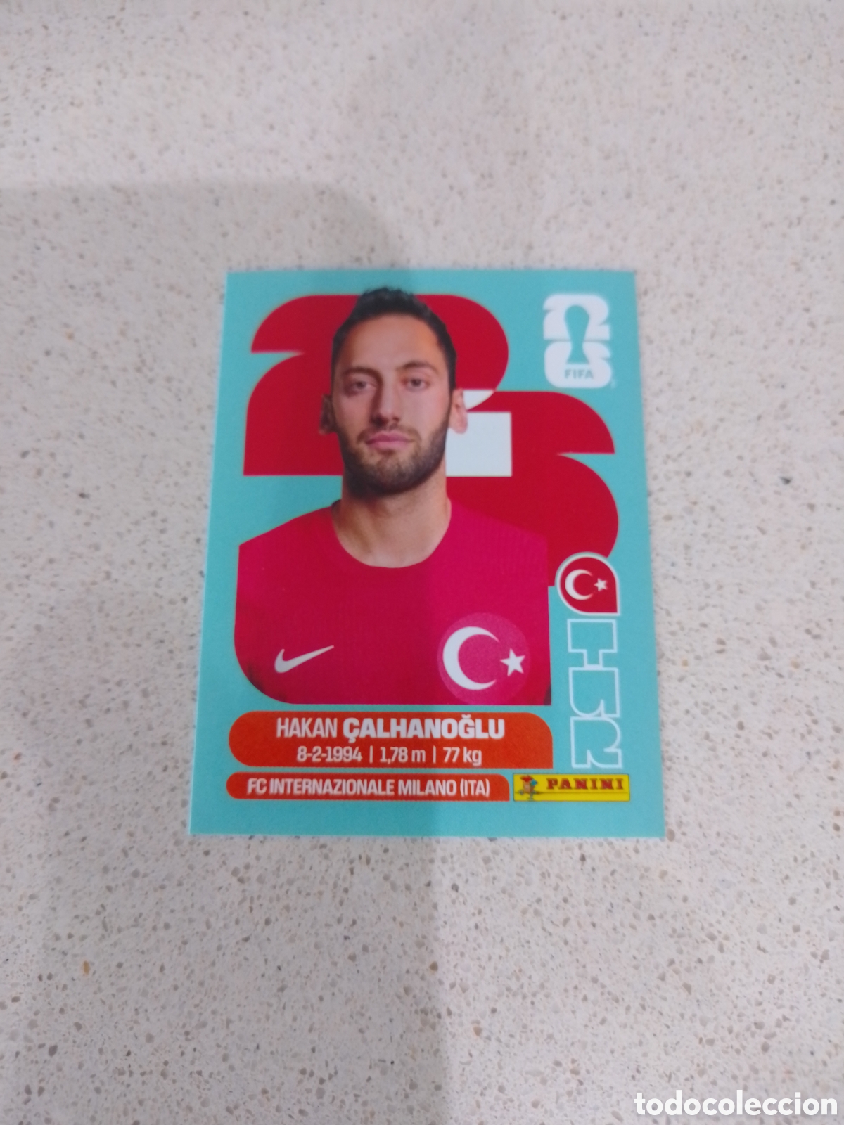 Cromos de f&uacute;tbol: CROMO NUMERO 11 &Ccedil;ALHANOGLU TURQUIA. MUNDIAL 2026. PANINI.