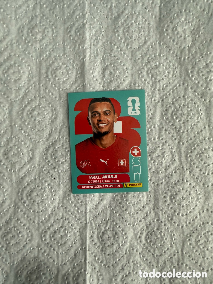 Cromos de f&uacute;tbol: MANUEL AKANJI SUIZA PANINI FIFA MUNDIAL WORLD CUP 26 2026 STICKER