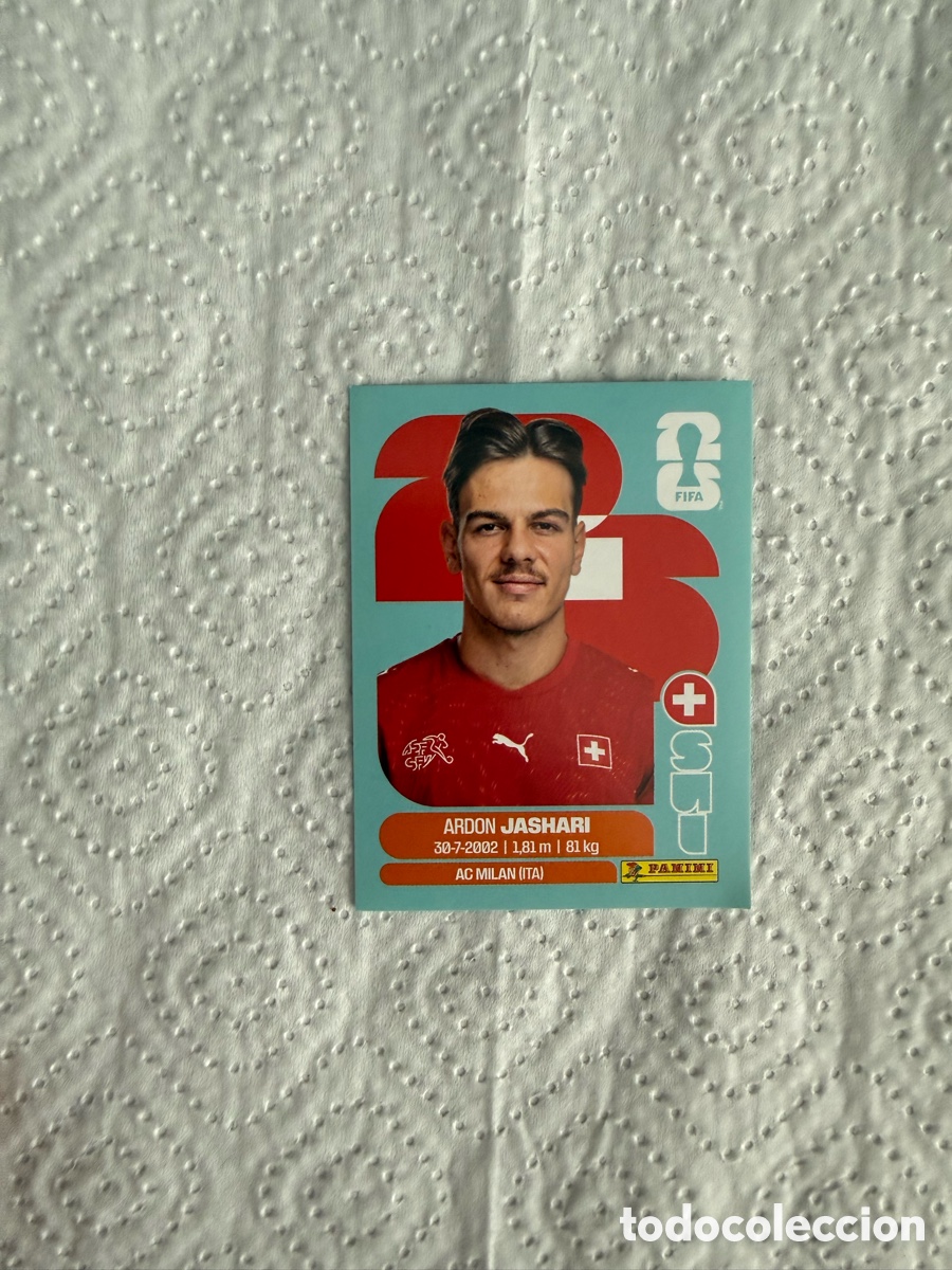 Cromos de f&uacute;tbol: SUI14 ARDON JASHARI SUIZA PANINI FIFA MUNDIAL WORLD CUP 26 2026 STICKER