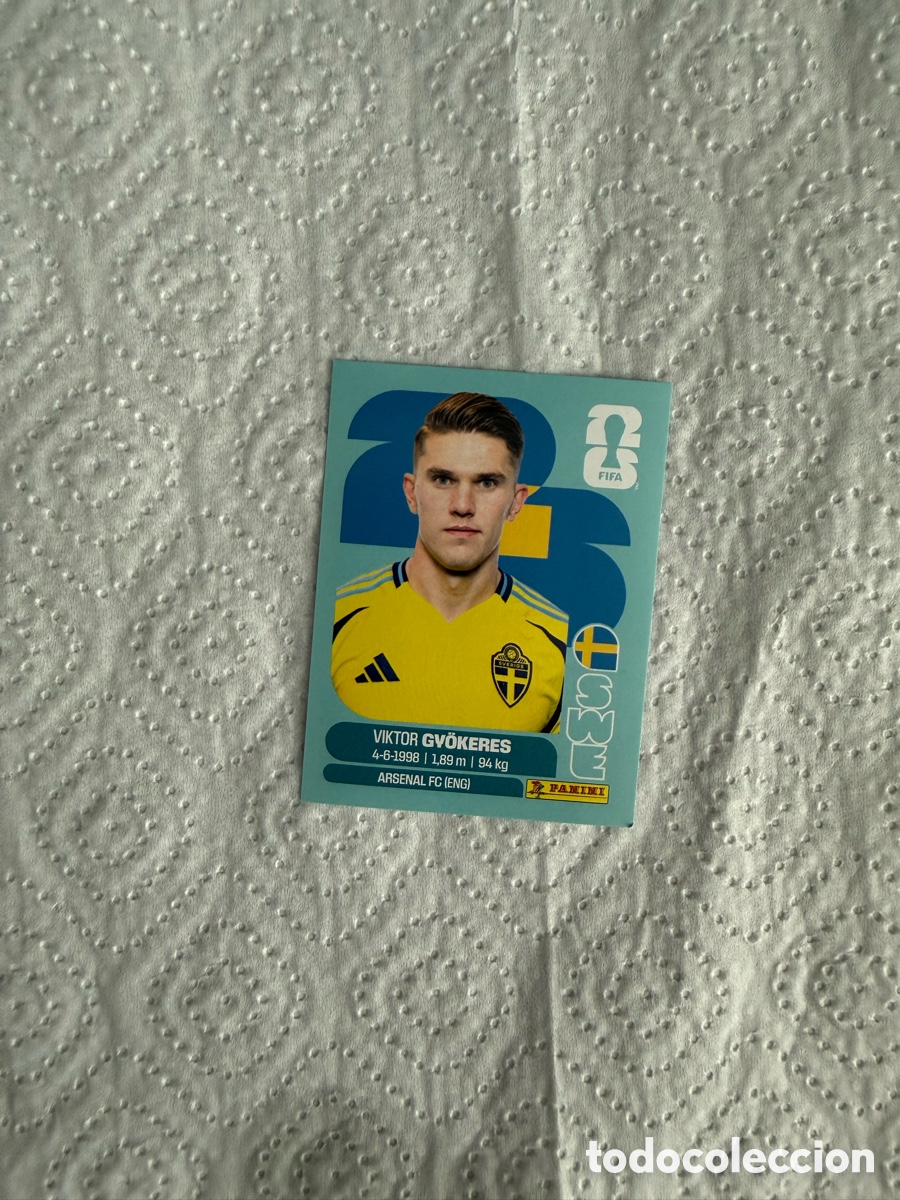 Fu&szlig;ball-Sticker: CROMO DE F&Uacute;TBOL NUMERO SWE 20 VIKTOR GYOKERES SUECIA MUNDIAL 2026 MEXICO-EEUU-CANADA PANINI