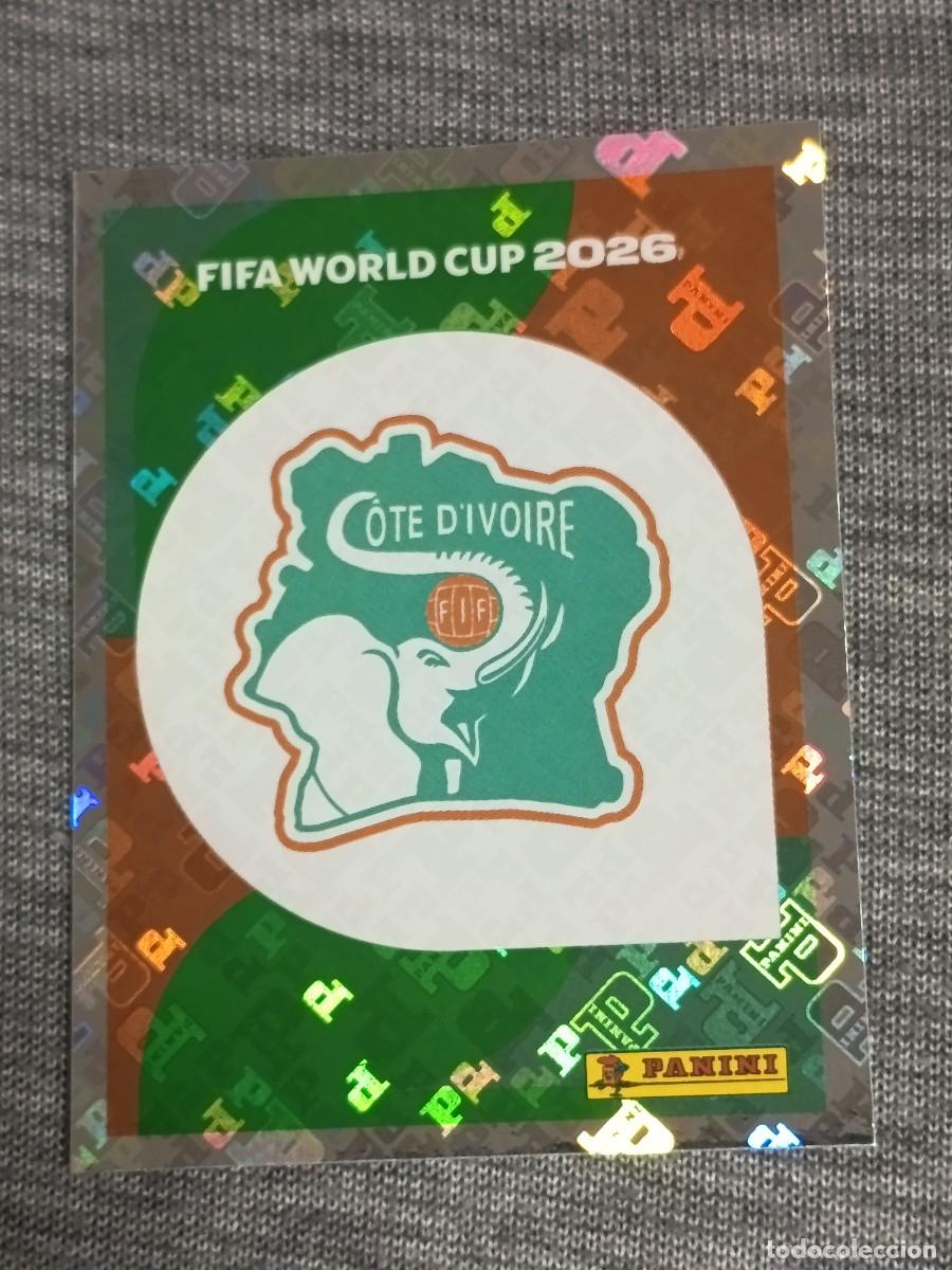 Cromos de f&uacute;tbol: ESCUDO COSTA DE MARFIL CIV 1 STICKER MUNDIAL 2026 PANINI FIFA WORLD CUP NUEVO