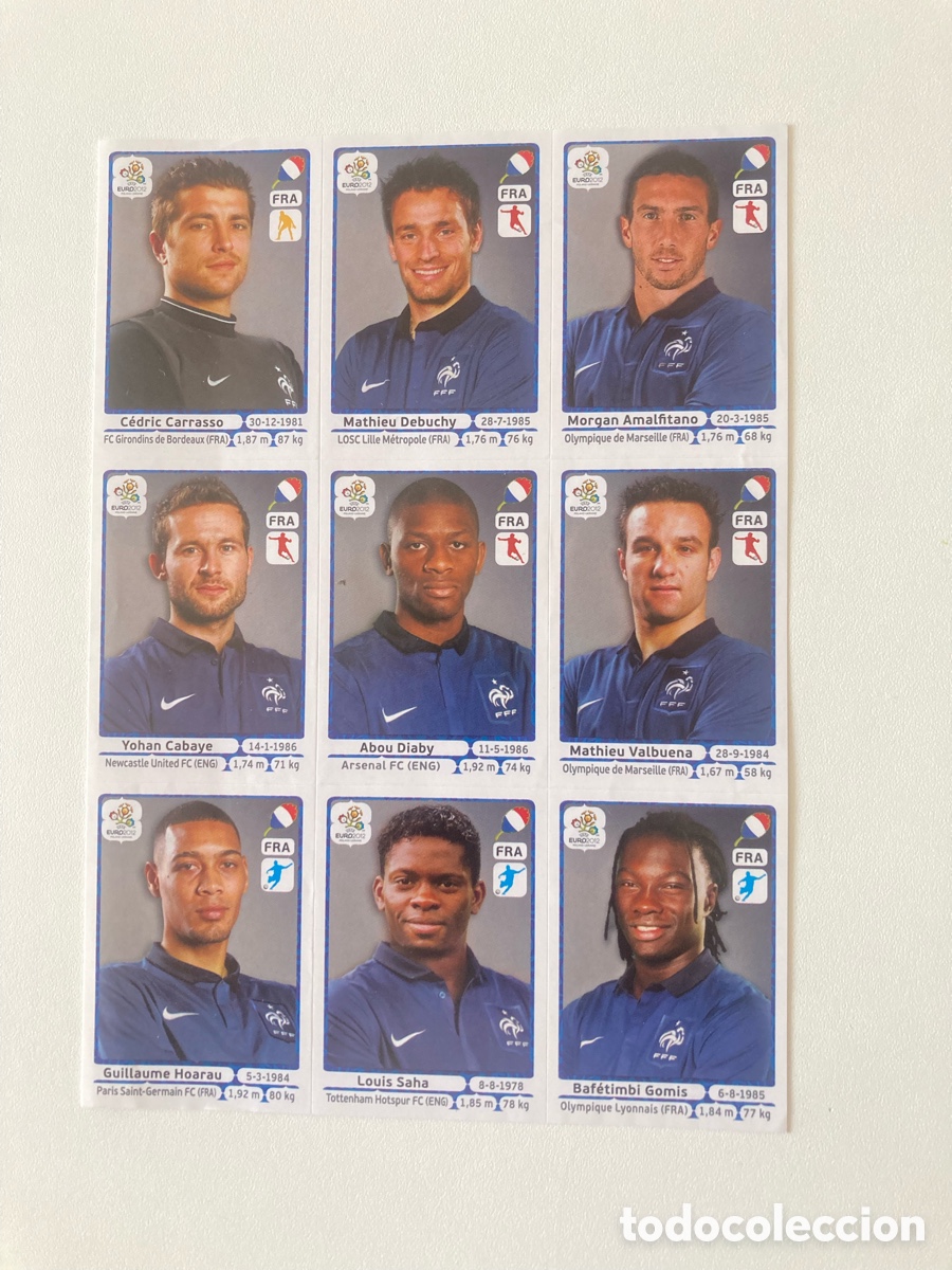 Cromos de f&uacute;tbol: Actualizacion update set Eurocopa 2012- Francia-Euro-France-Panini-Very rare