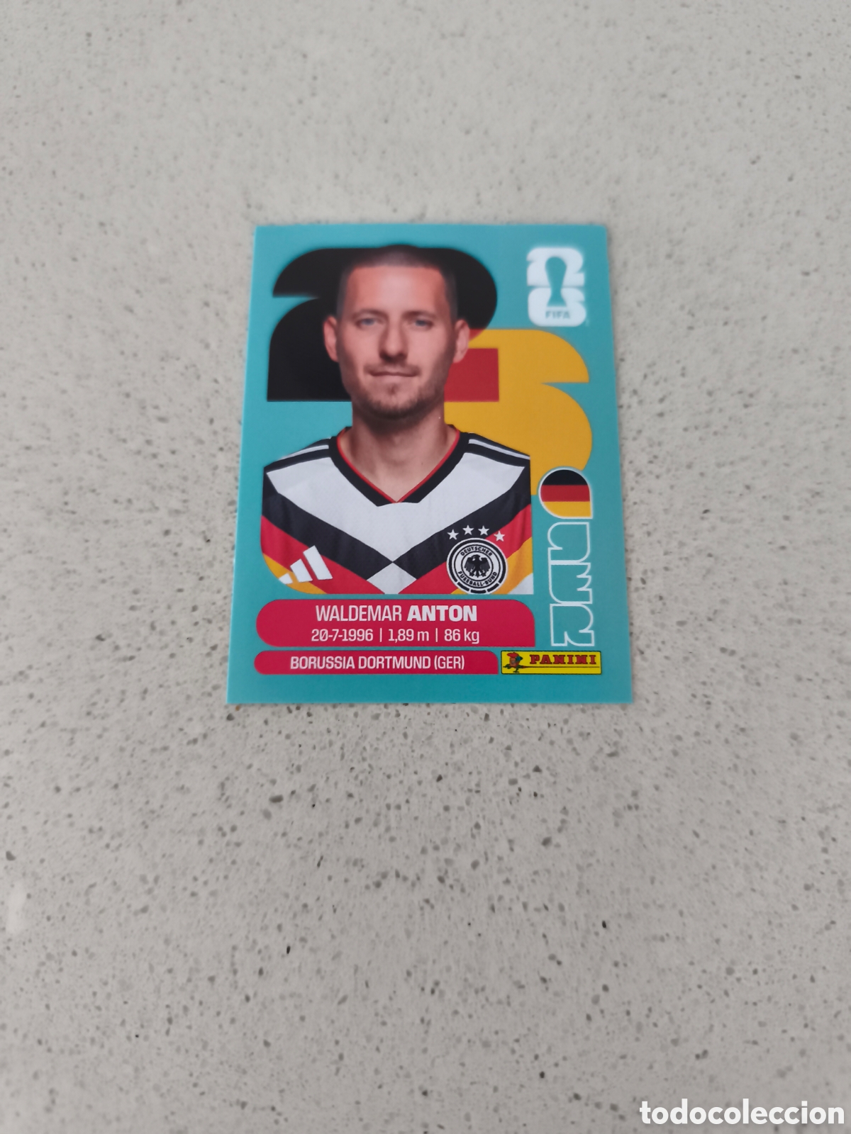 Cromos de f&uacute;tbol: CROMO N&Uacute;MERO 7 ANTON ALEMANIA. MUNDIAL 2026. PANINI.