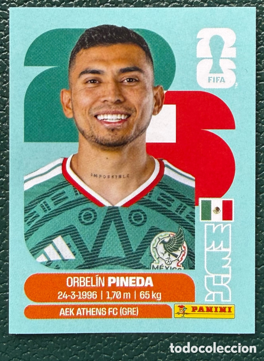 Cromos de f&uacute;tbol: MEX 11 ORBELIN PINEDA MEXICO CROMOS ALBUM FIFA WORLD CUP MUNDIAL 2026 PANINI