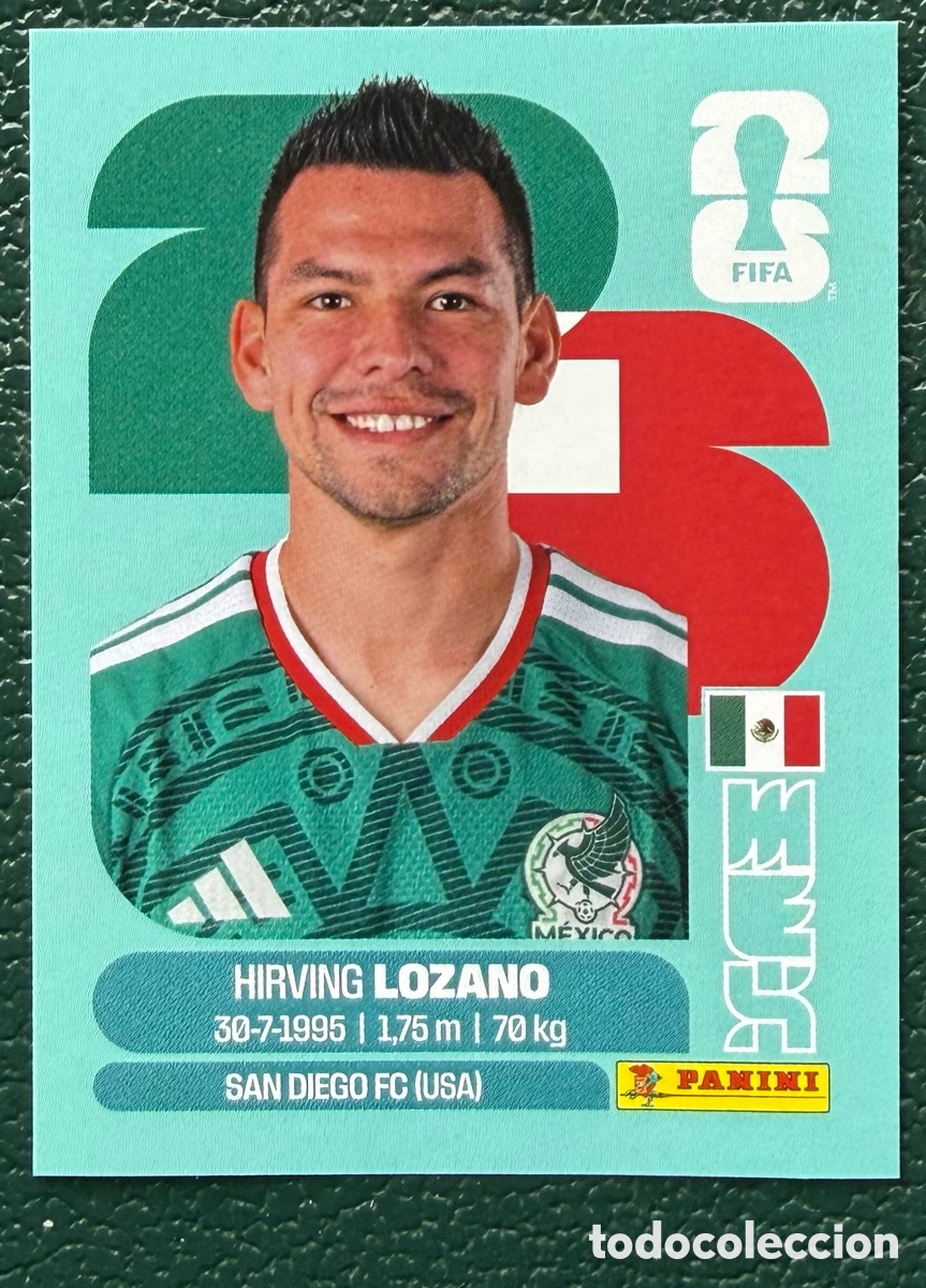 Cromos de f&uacute;tbol: MEX 15 HIRVING LOZANO MEXICO CROMOS ALBUM FIFA WORLD CUP MUNDIAL 2026 PANINI