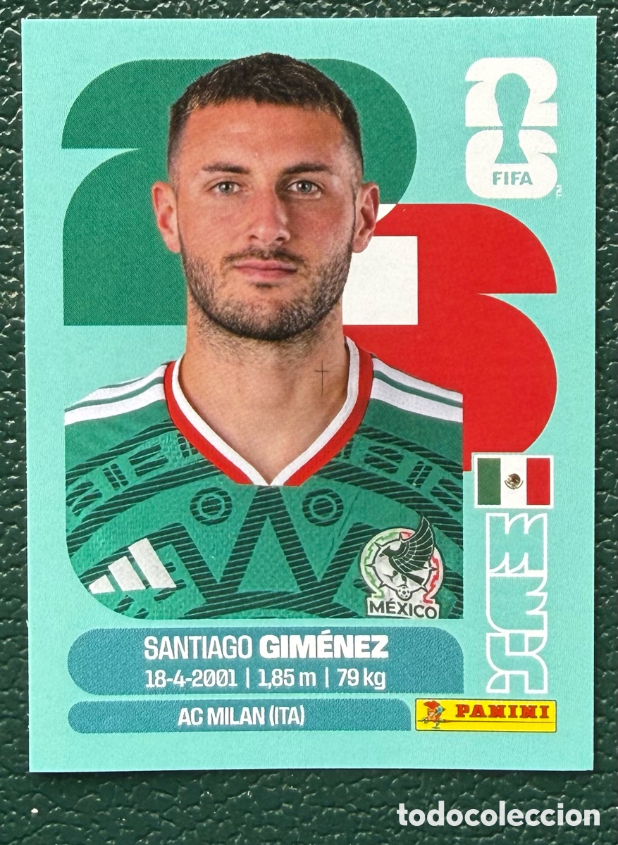 Cromos de f&uacute;tbol: MEX 16 SANTIAGO GIMENEZ MEXICO CROMOS ALBUM FIFA WORLD CUP MUNDIAL 2026 PANINI
