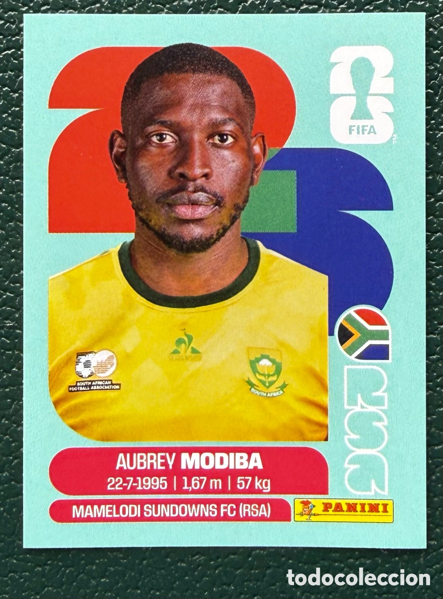 Fu&szlig;ball-Sticker: RSA 4 AUBREY MODIBA SUDAFRICA CROMOS ALBUM FIFA WORLD CUP MUNDIAL 2026 PANINI