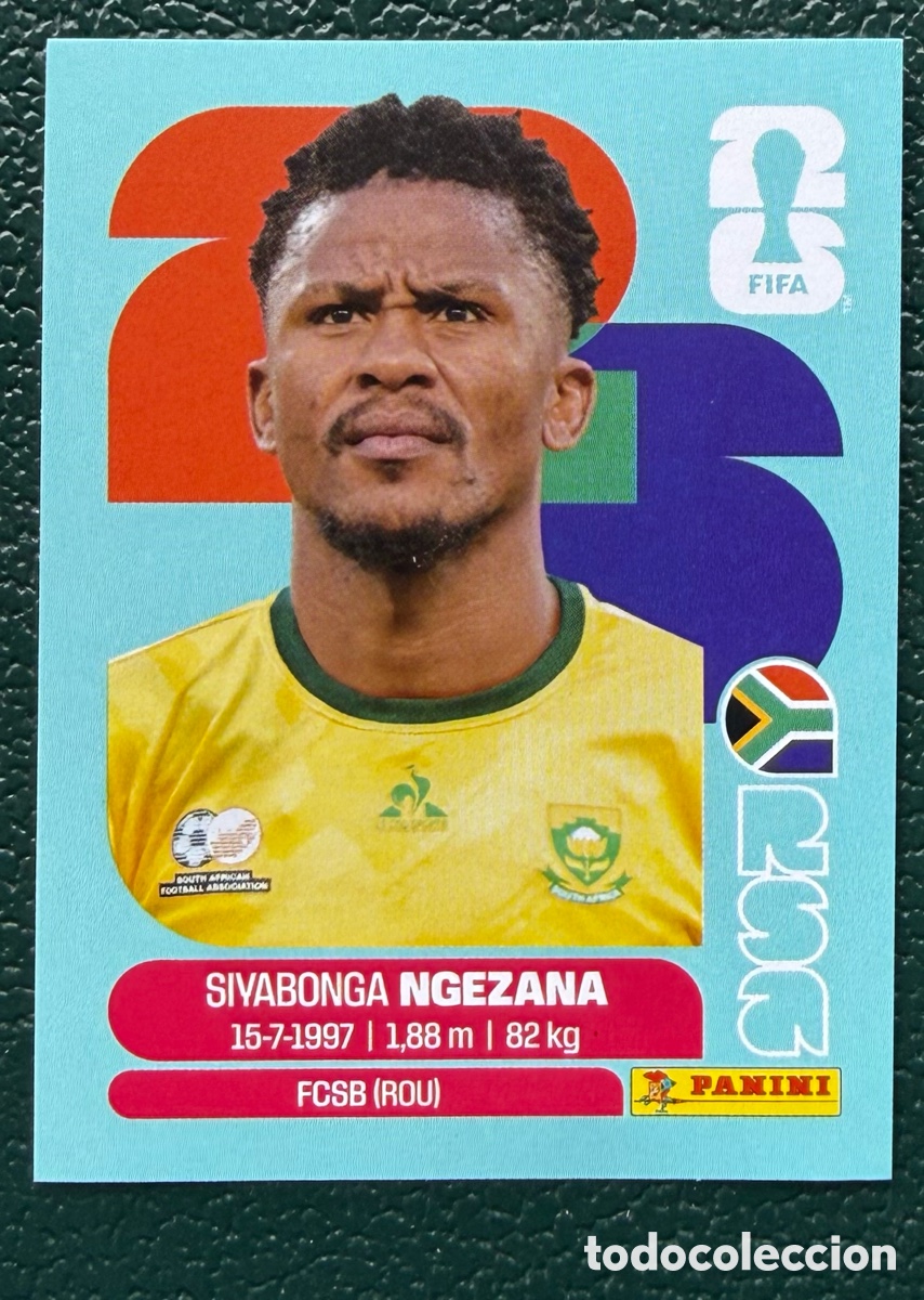 Figurine di Calcio: RSA 8 SIYABONGA NGEZANA SUDAFRICA CROMOS ALBUM FIFA WORLD CUP MUNDIAL 2026 PANINI
