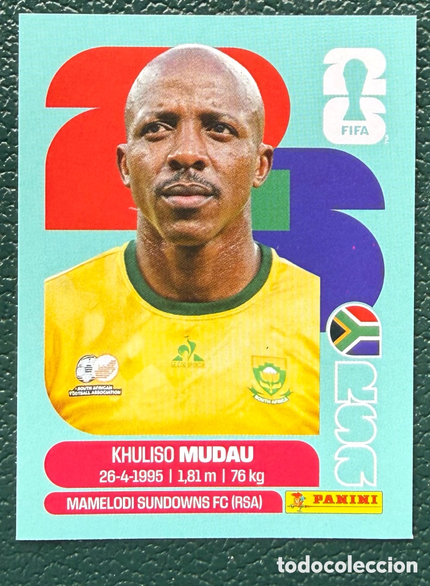 Figurine di Calcio: RSA 9 KHULISO MUDAU SUDAFRICA CROMOS ALBUM FIFA WORLD CUP MUNDIAL 2026 PANINI
