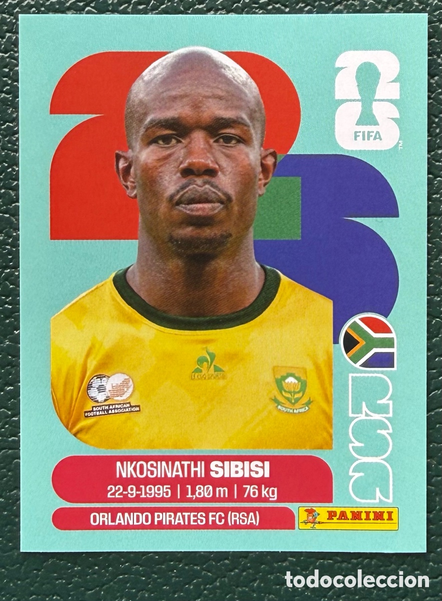 Figurine di Calcio: RSA 10 NKOSINATHI SIBISI SUDAFRICA CROMOS ALBUM FIFA WORLD CUP MUNDIAL 2026 PANINI