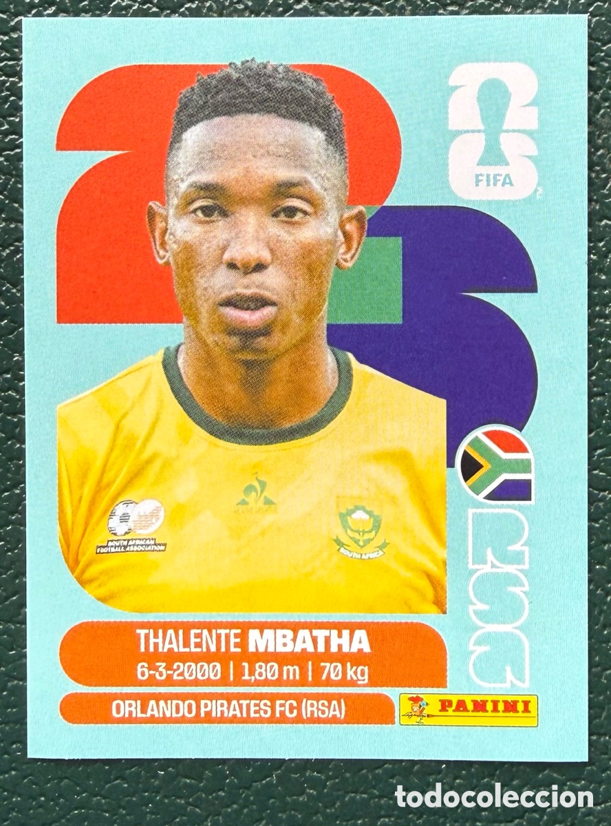 Figurine di Calcio: RSA 12 THALENTE MBATHA SUDAFRICA CROMOS ALBUM FIFA WORLD CUP MUNDIAL 2026 PANINI