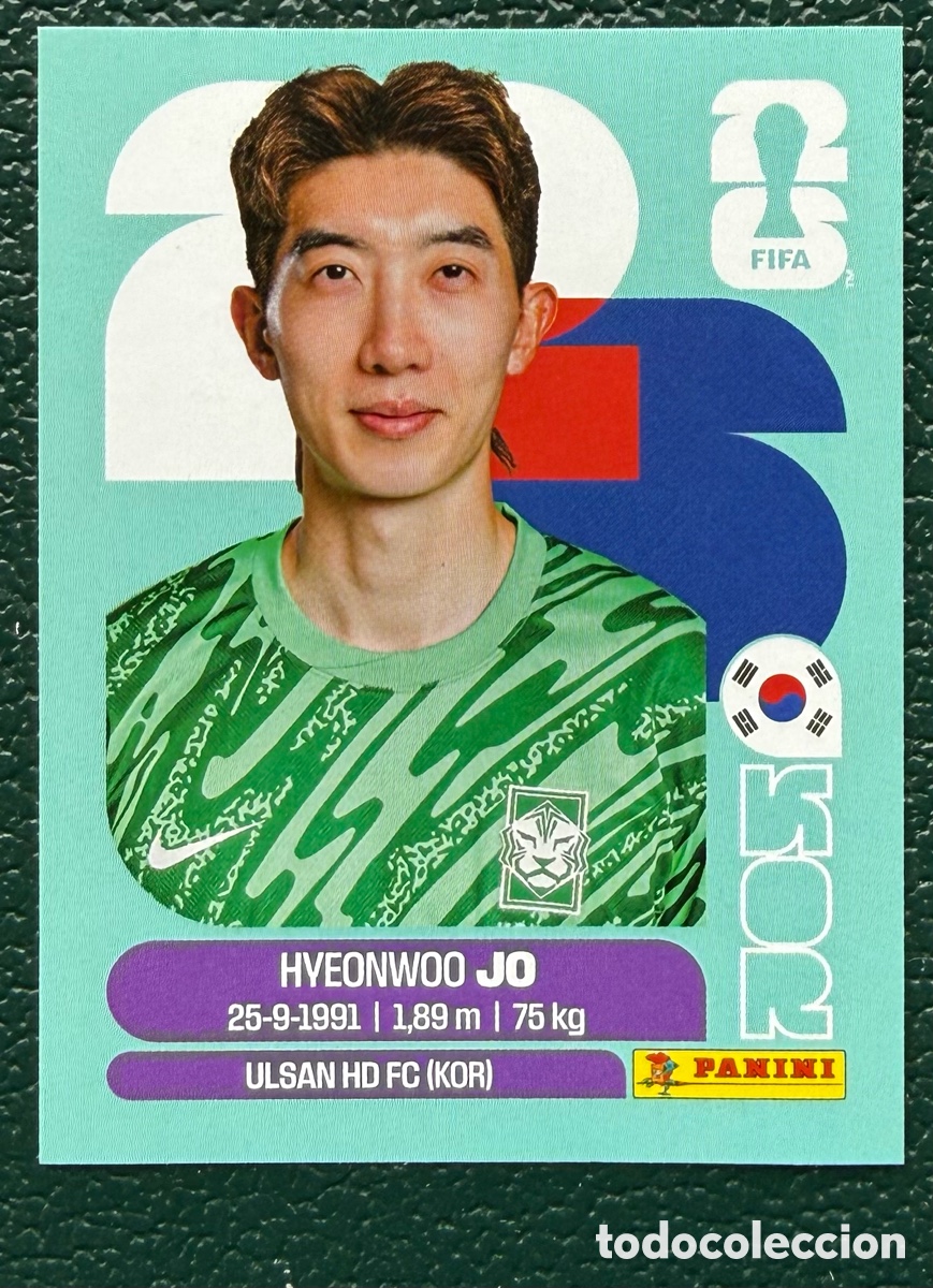 Figurine di Calcio: KOR 2 HYEONWOO JO COREA DEL SUR CROMOS ALBUM FIFA WORLD CUP MUNDIAL 2026 PANINI