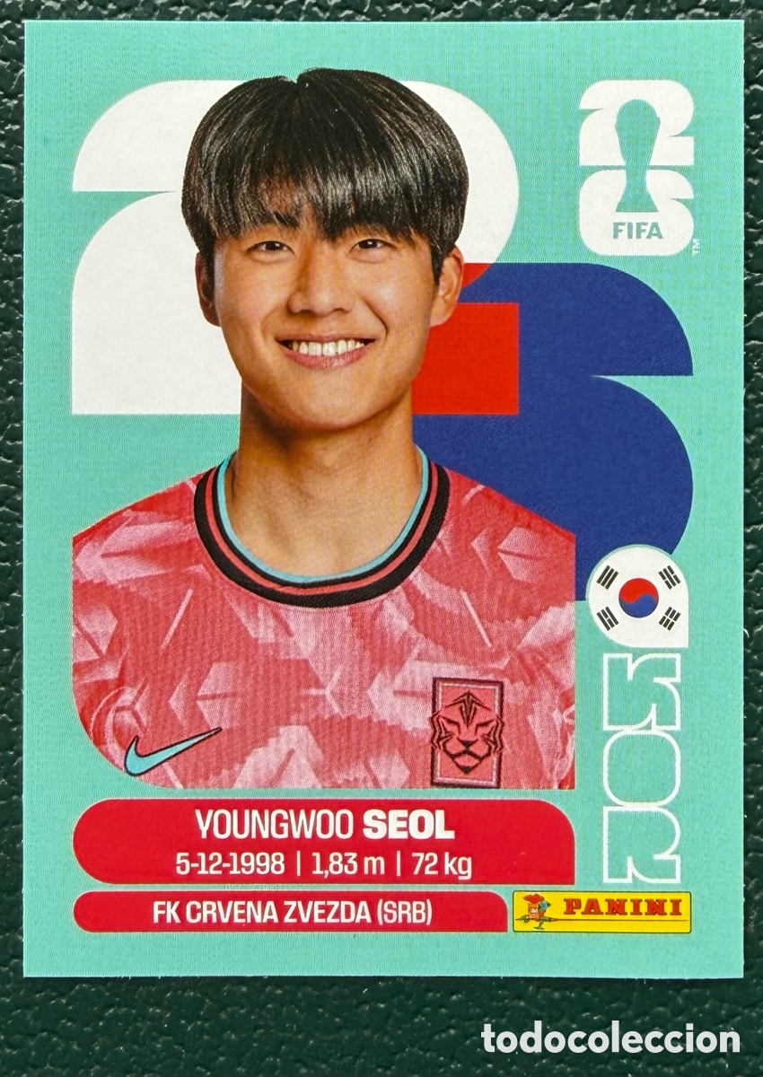 Cromos de f&uacute;tbol: KOR 6 YOUNGWOO SEOL COREA DEL SUR CROMOS ALBUM FIFA WORLD CUP MUNDIAL 2026 PANINI